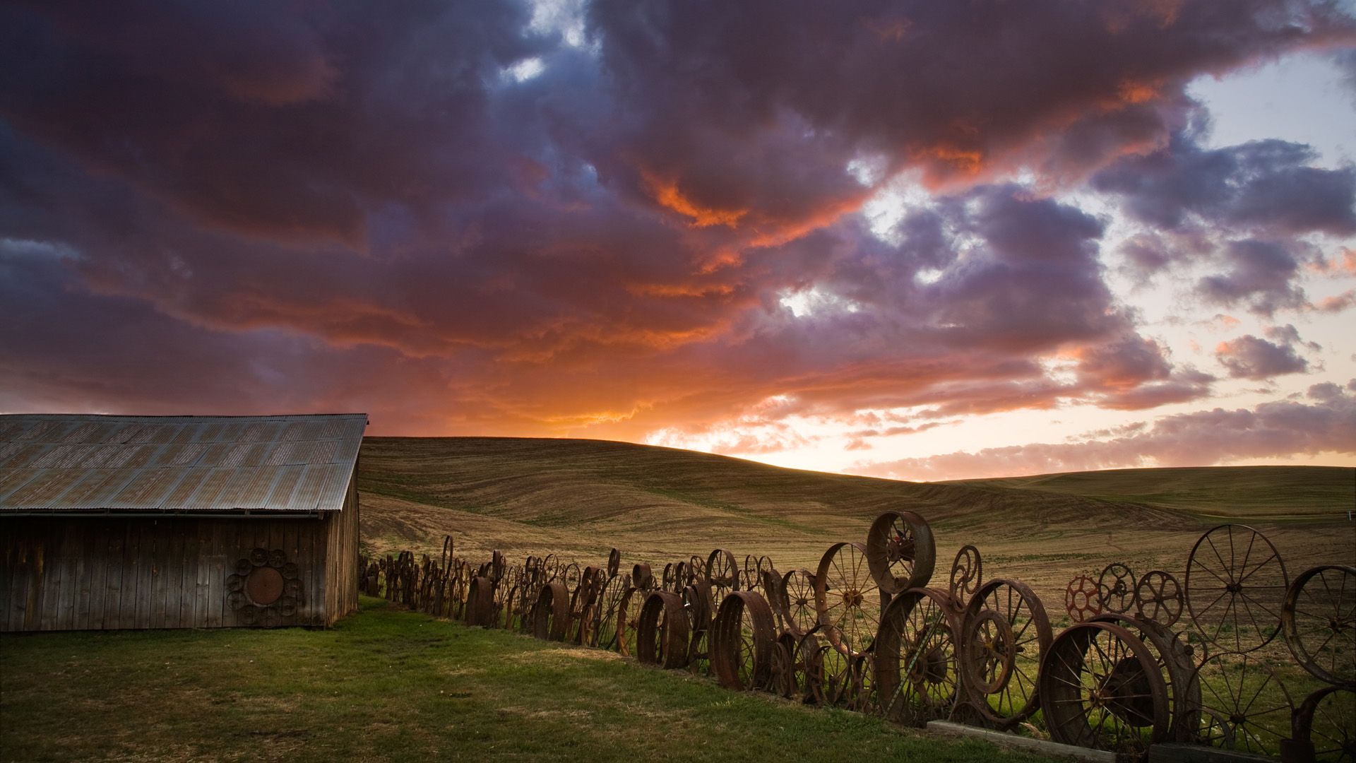 风景,落日余晖,儿童桌面专用