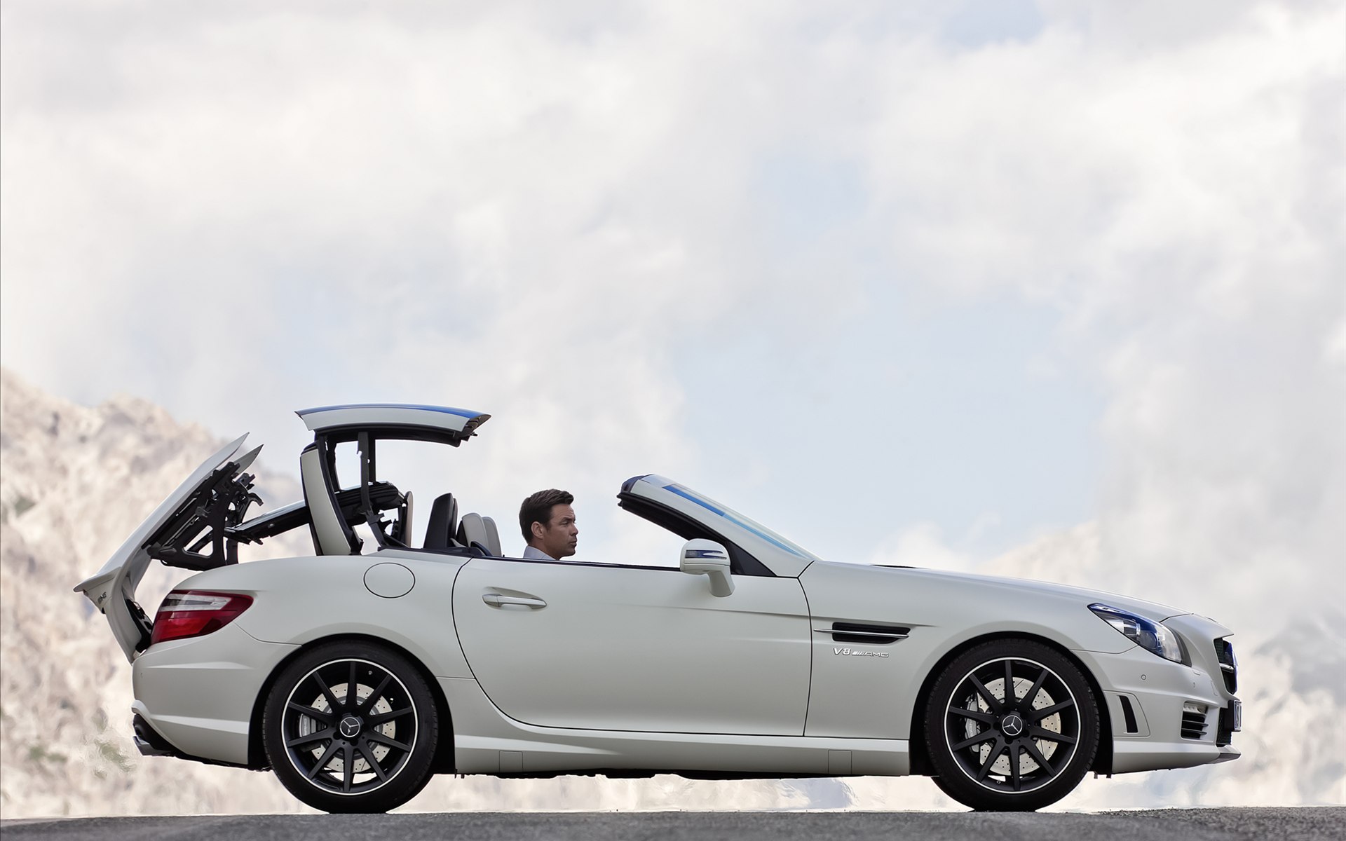 汽车,超跑,白色,宝马,SLK,55,AMG,儿童桌面专用