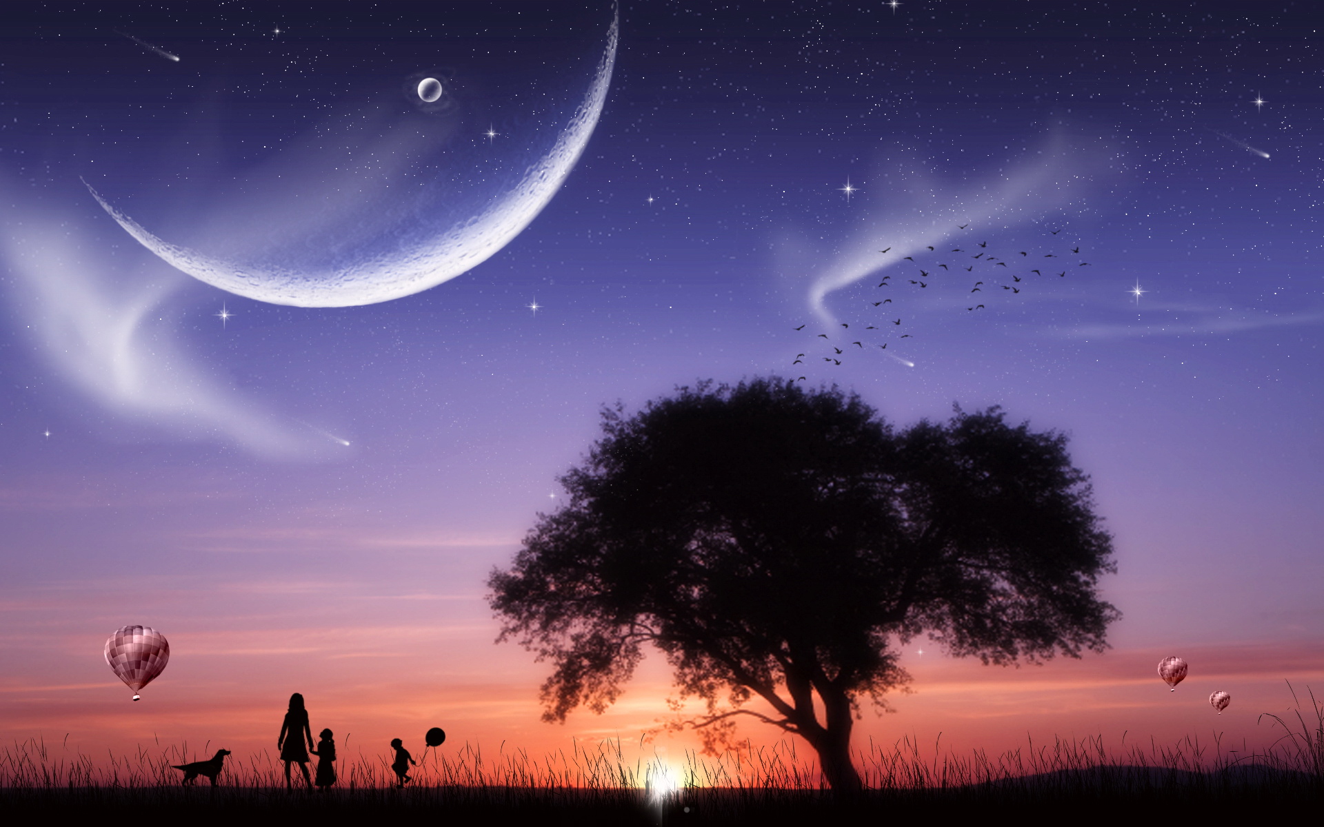 风景,奇幻梦境,儿童桌面专用