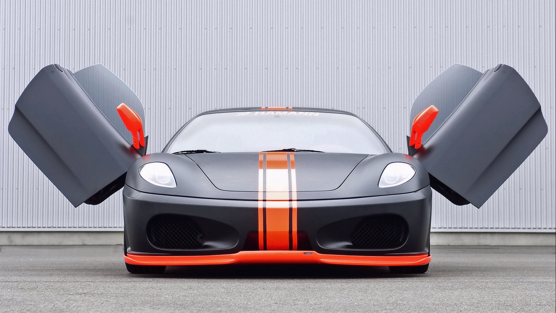 汽车,超跑,橘黄色,法拉利,F430,儿童桌面专用