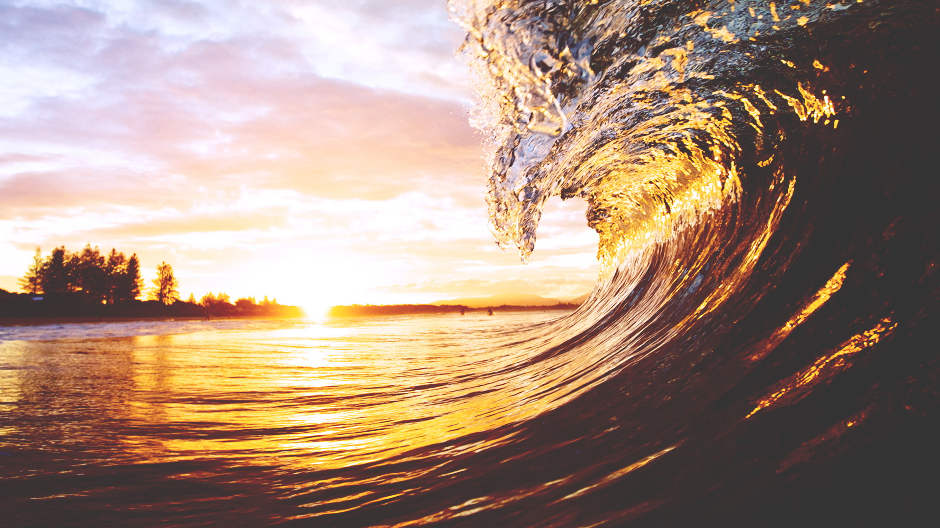 风景,落日余晖,儿童桌面专用