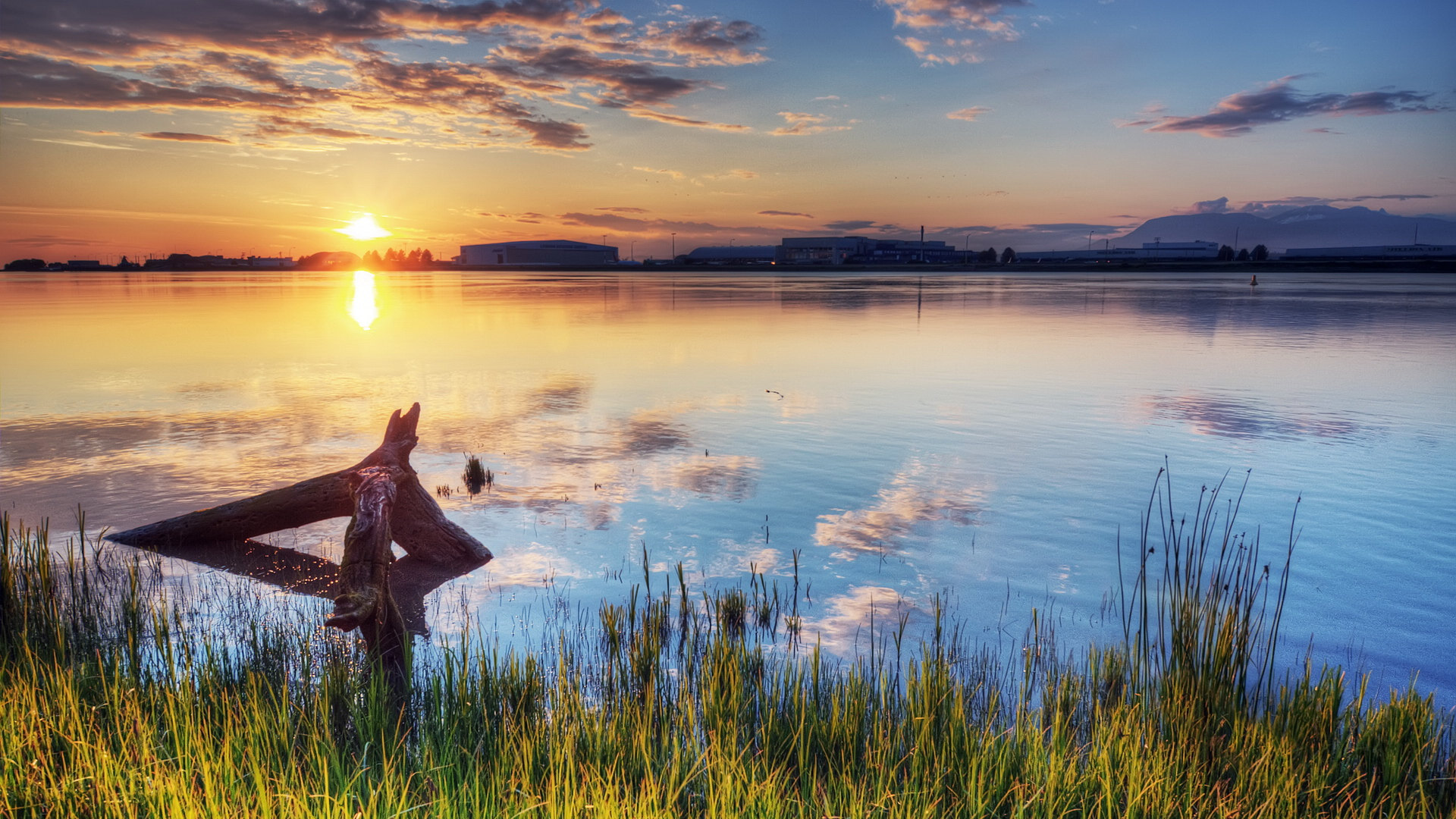 风景,落日余晖,儿童桌面专用