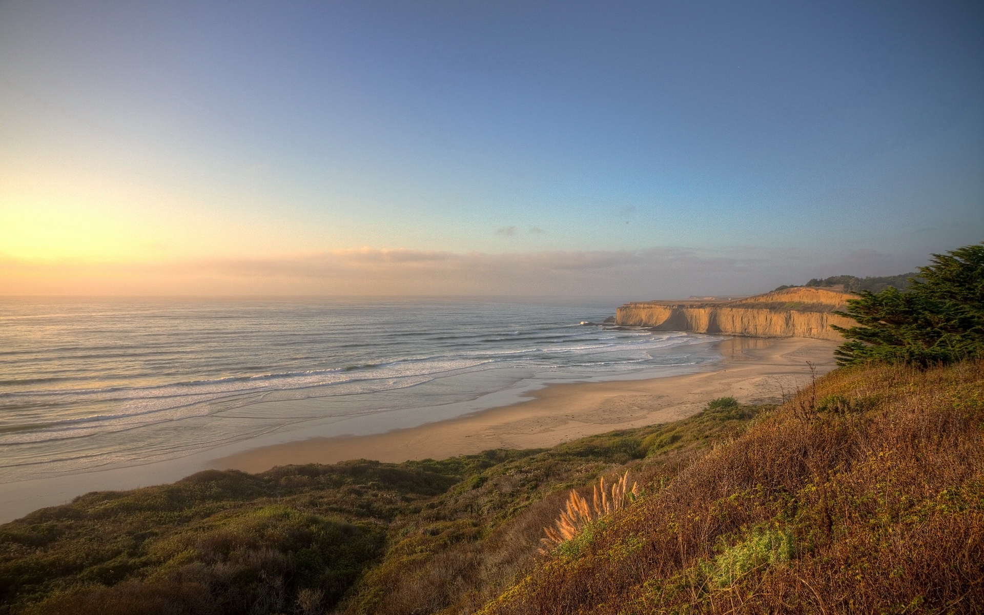 风景,落日余晖,儿童桌面专用