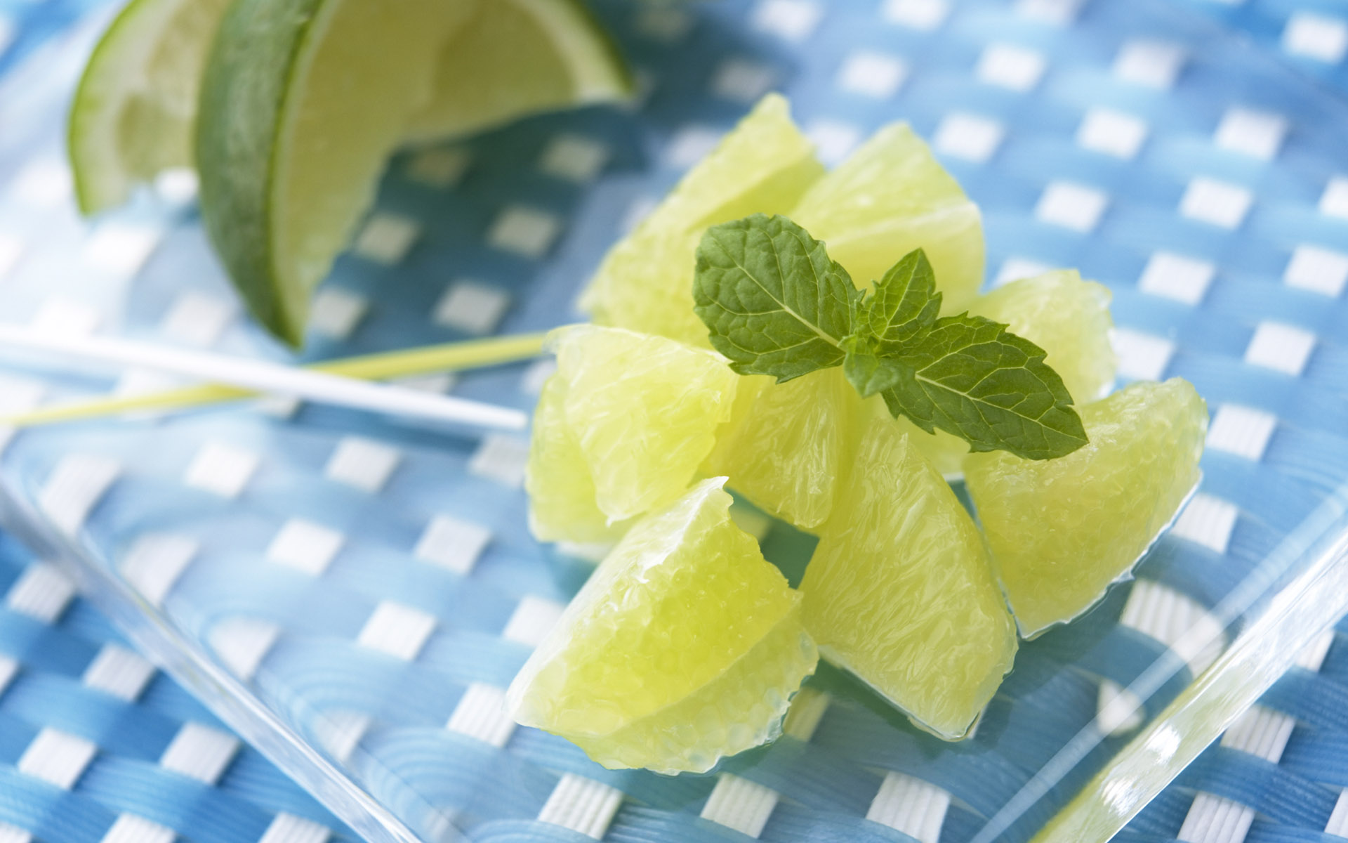 小清新,动感水果,绿色,水果,儿童桌面专用