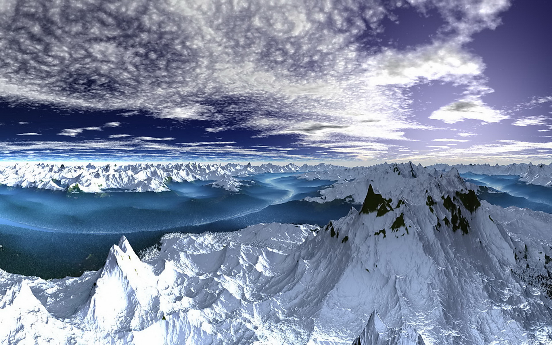 风景,银装素裹,冰天雪地,儿童桌面专用