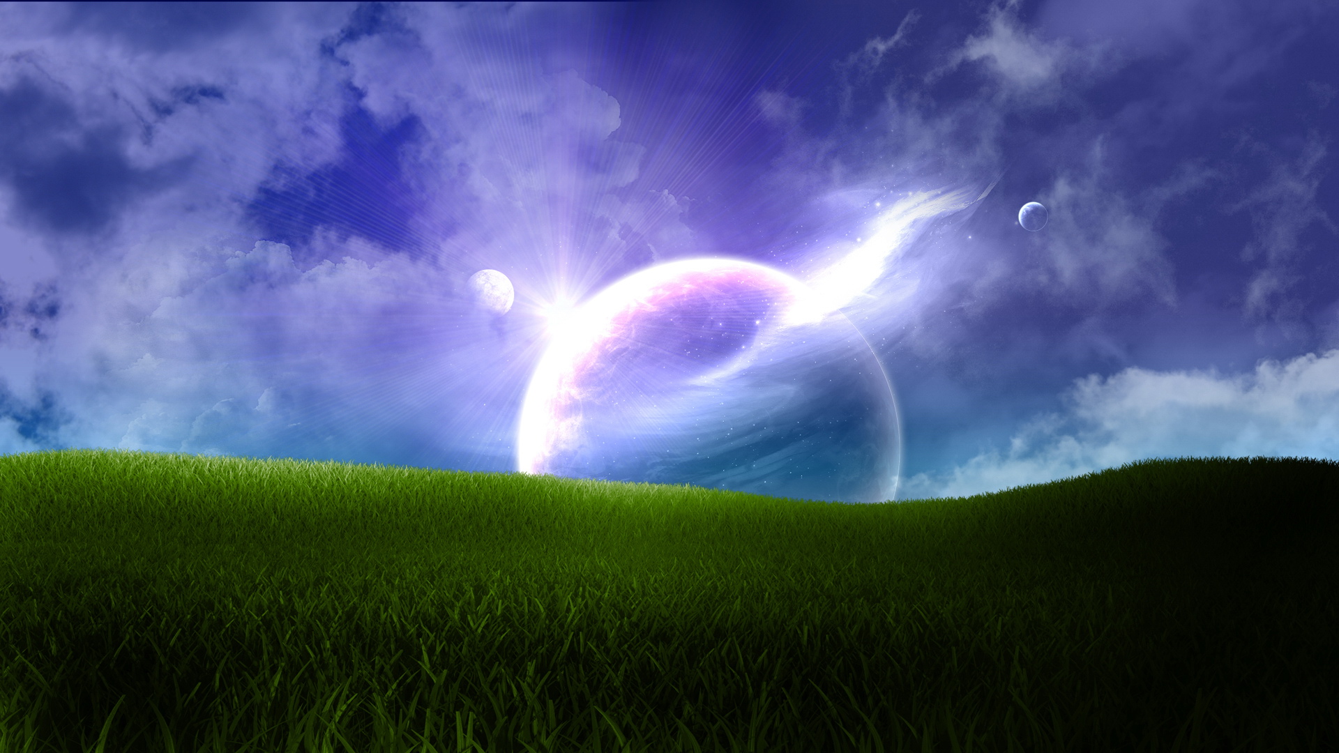 风景,碧绿草原,儿童桌面专用