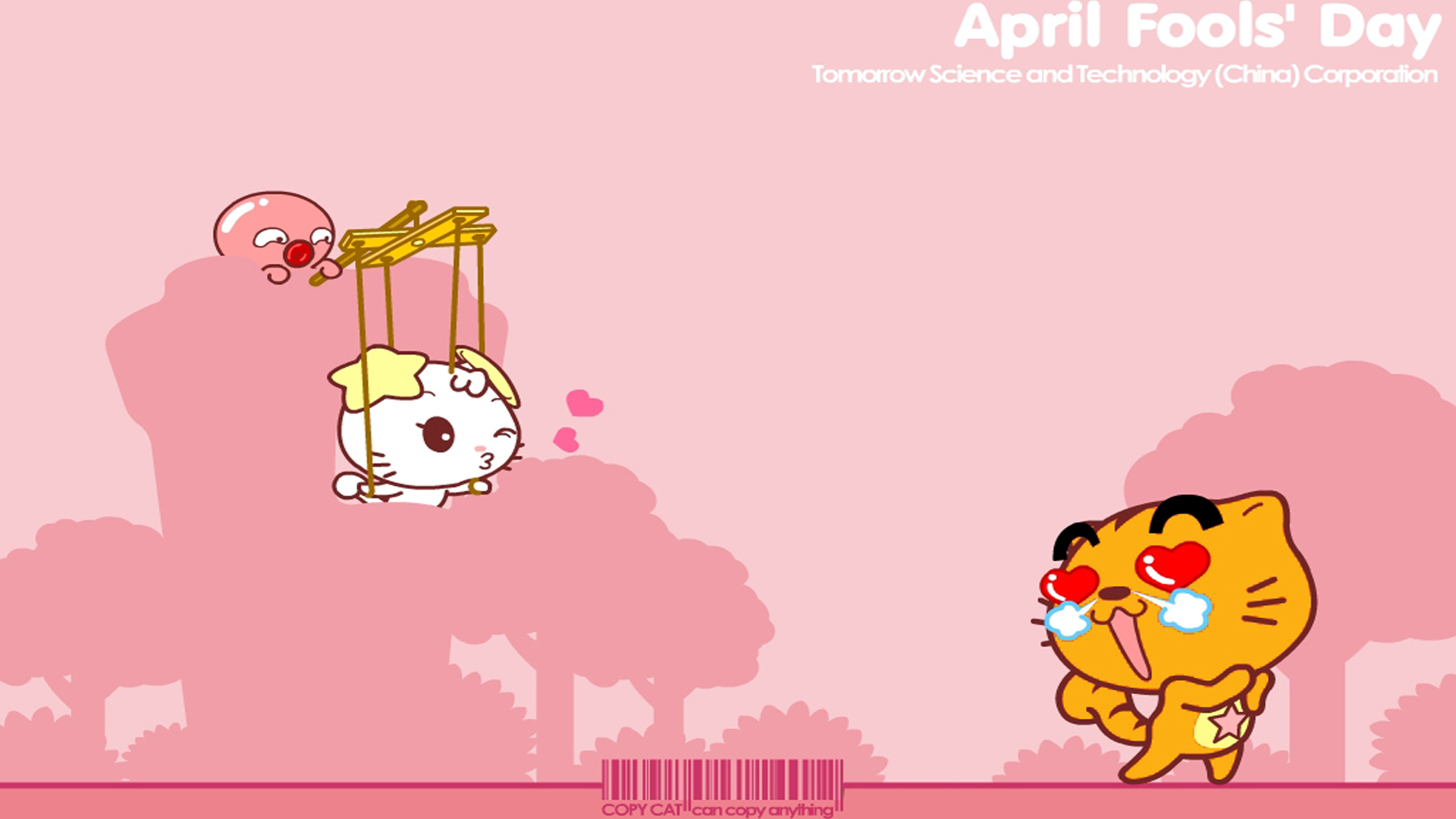 儿童桌面专用,愚人节,卡通