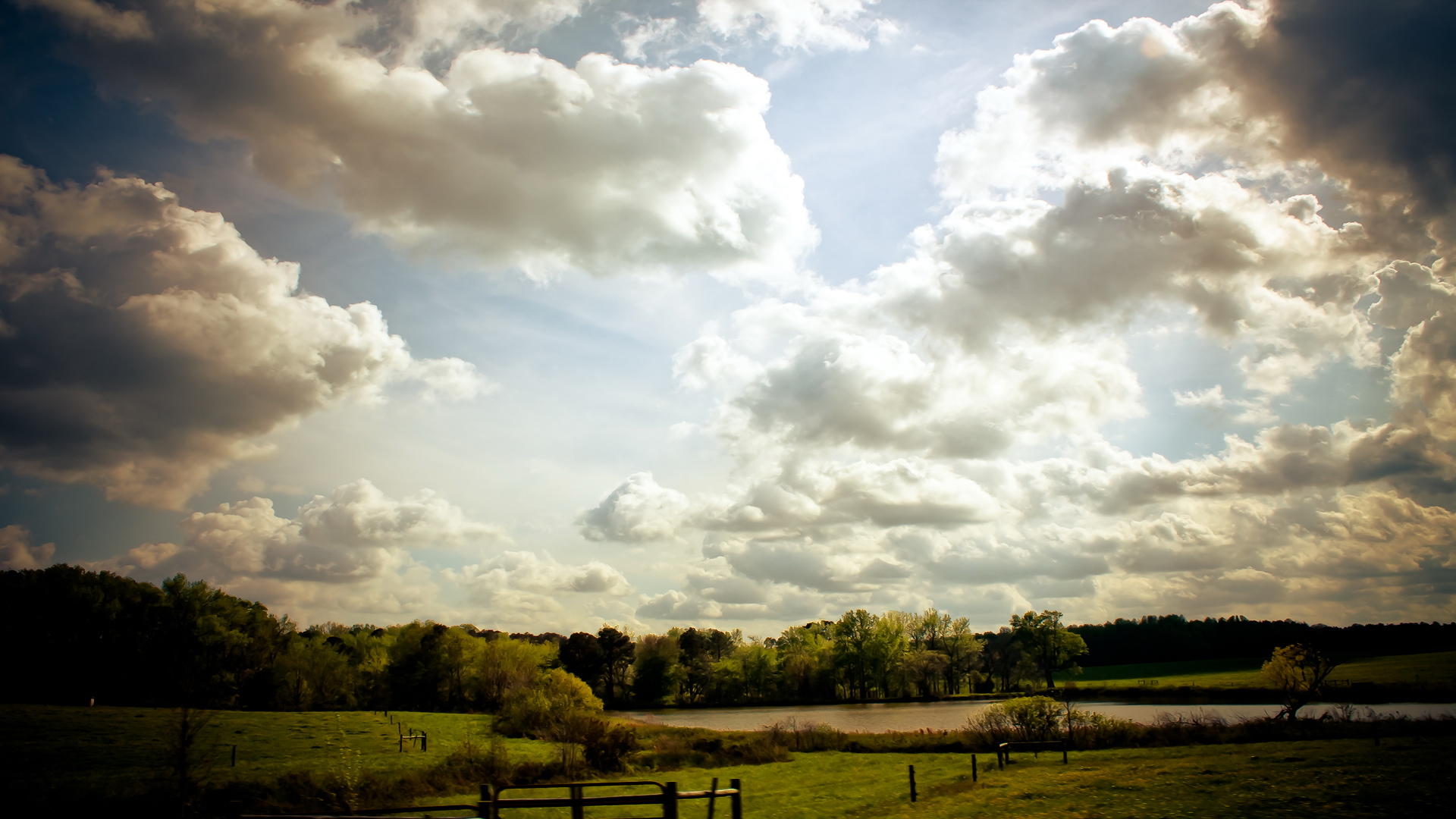 风景,蓝天白云,儿童桌面专用
