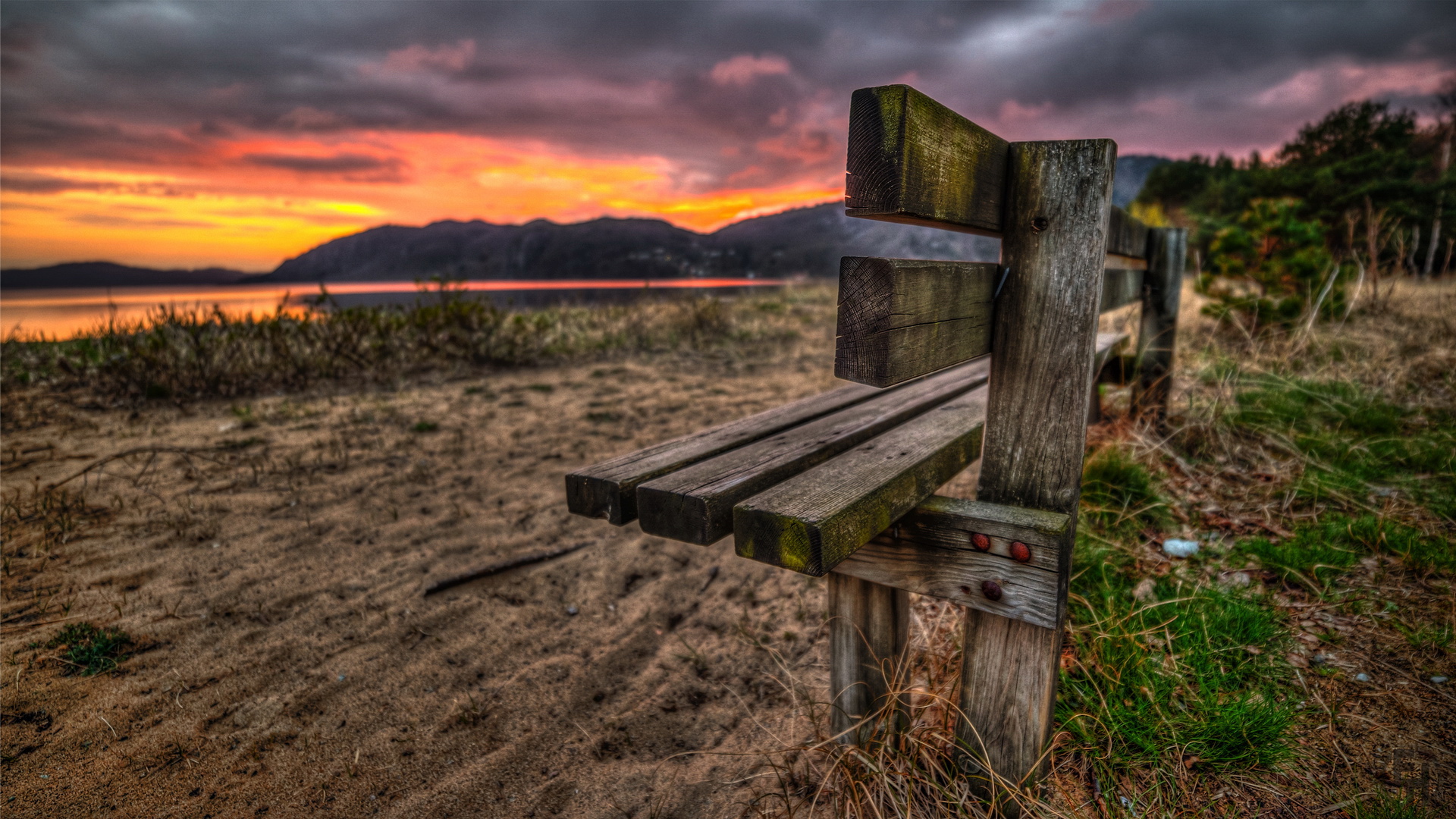 风景,风光,景观,落日余晖,儿童桌面专用