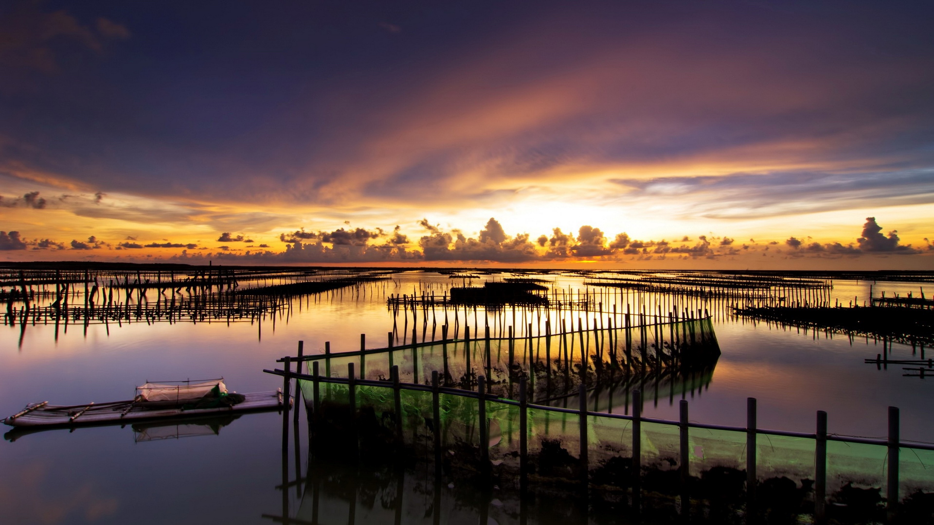 风景,落日余晖,儿童桌面专用