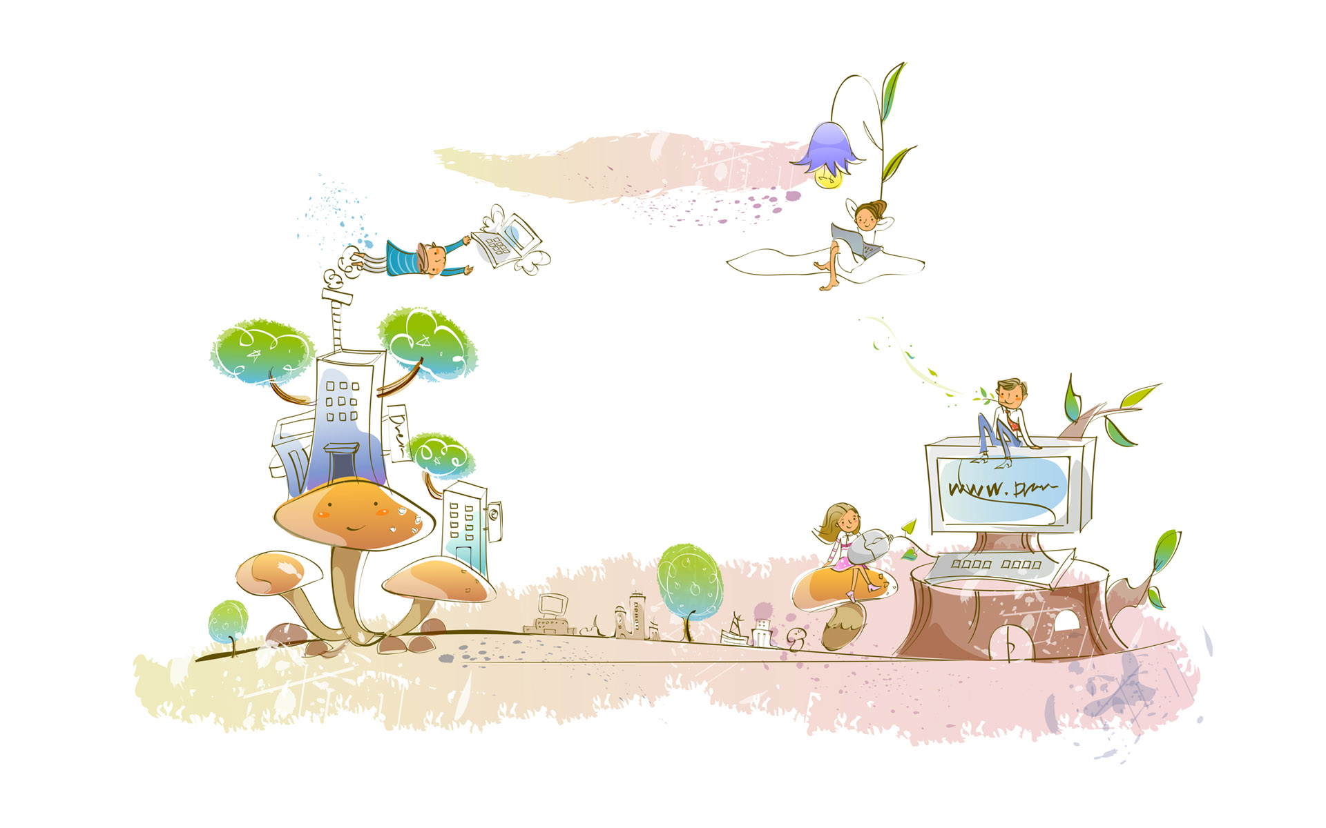 儿童,卡通,童年,梦想,设计,七月四日,尼玛,儿童桌面专用