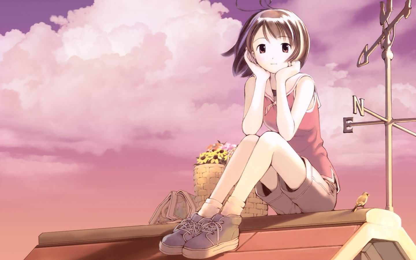 动漫,CG,卡通,日本,美女,清纯,笑脸,草泥马,儿童桌面专用