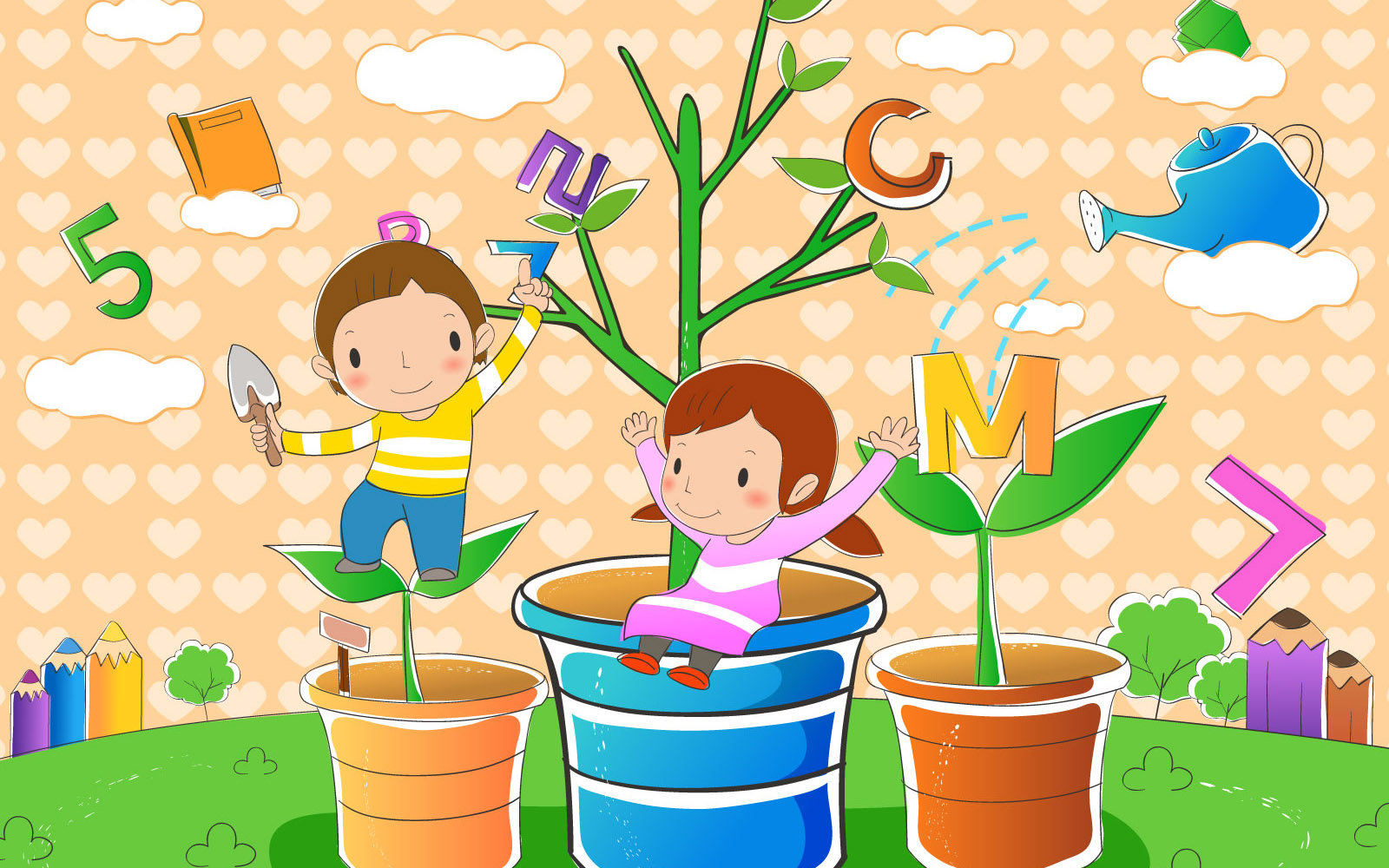 动漫,卡通,可爱,人物,女孩,男孩,儿童桌面专用,尼玛