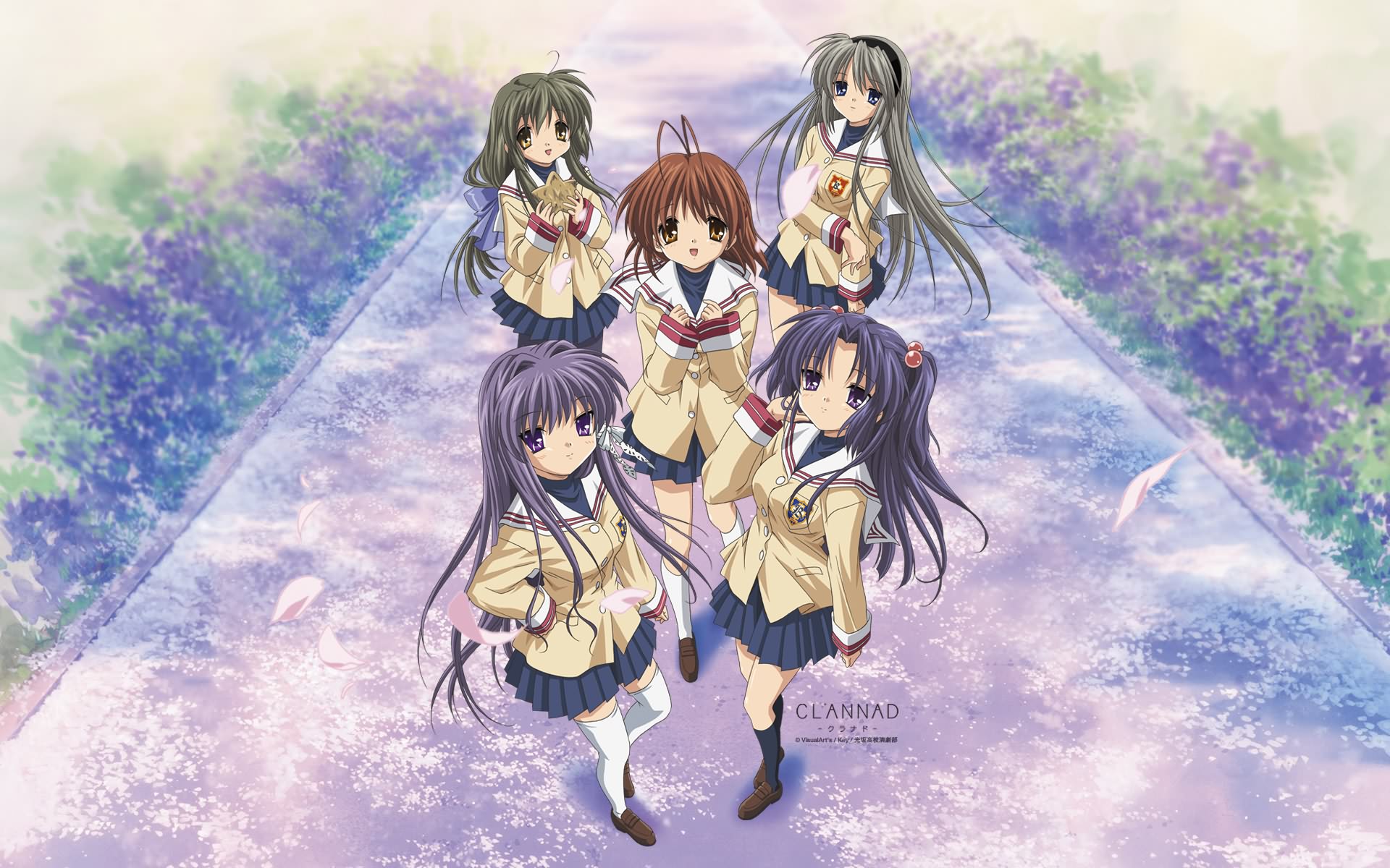 动漫,CG,日本,CLANNAD,美少女,校服,草泥马,儿童桌面专用