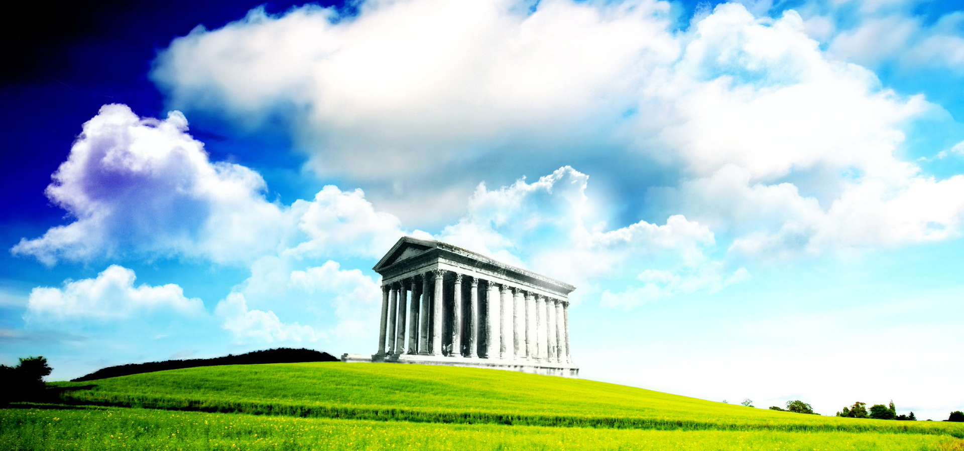 超宽,全景,风景,旅游胜地,蓝天白云,mlgb,儿童桌面专用