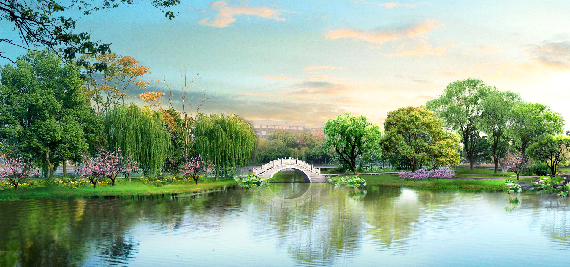 超宽,全景,风景,儿童桌面专用,春意盎然,mlgb