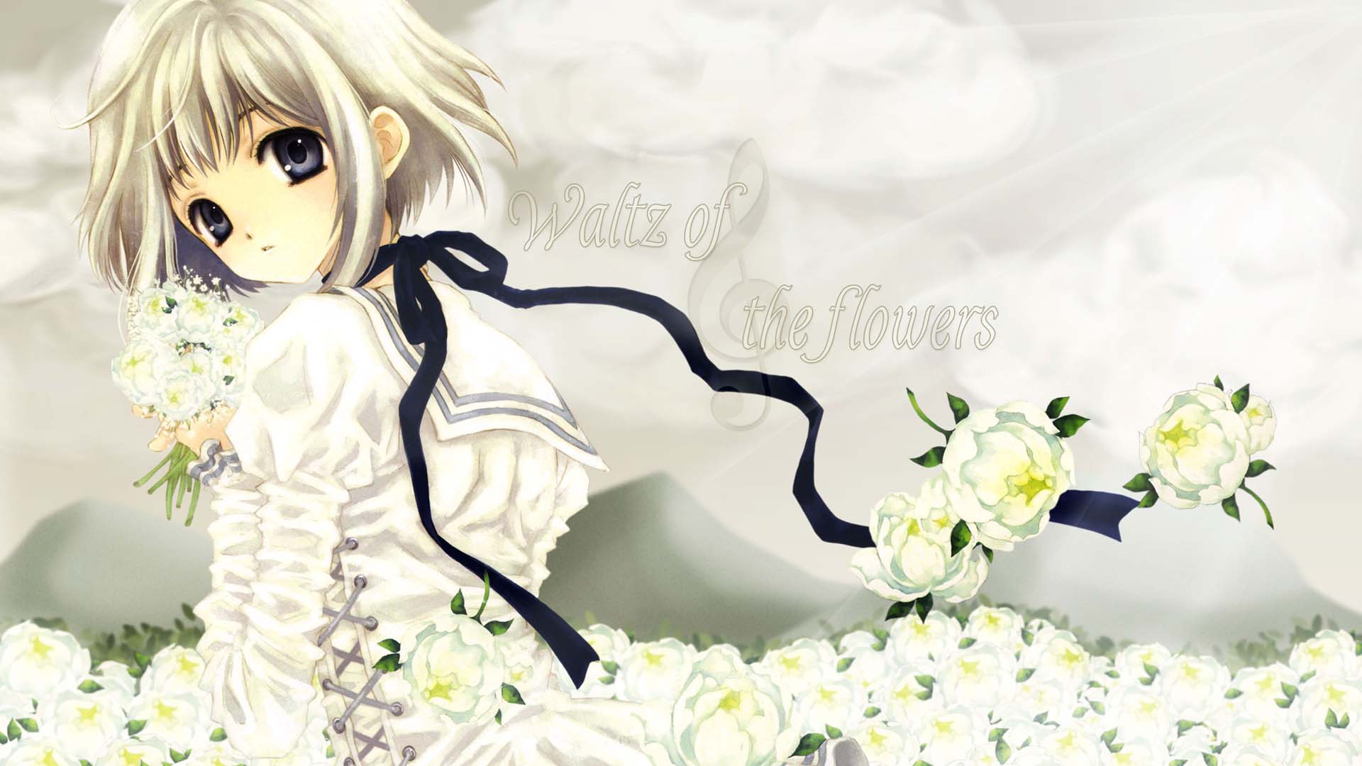 动漫,CG,漫画,美少女,可爱,清纯,花,草泥马,儿童桌面专用