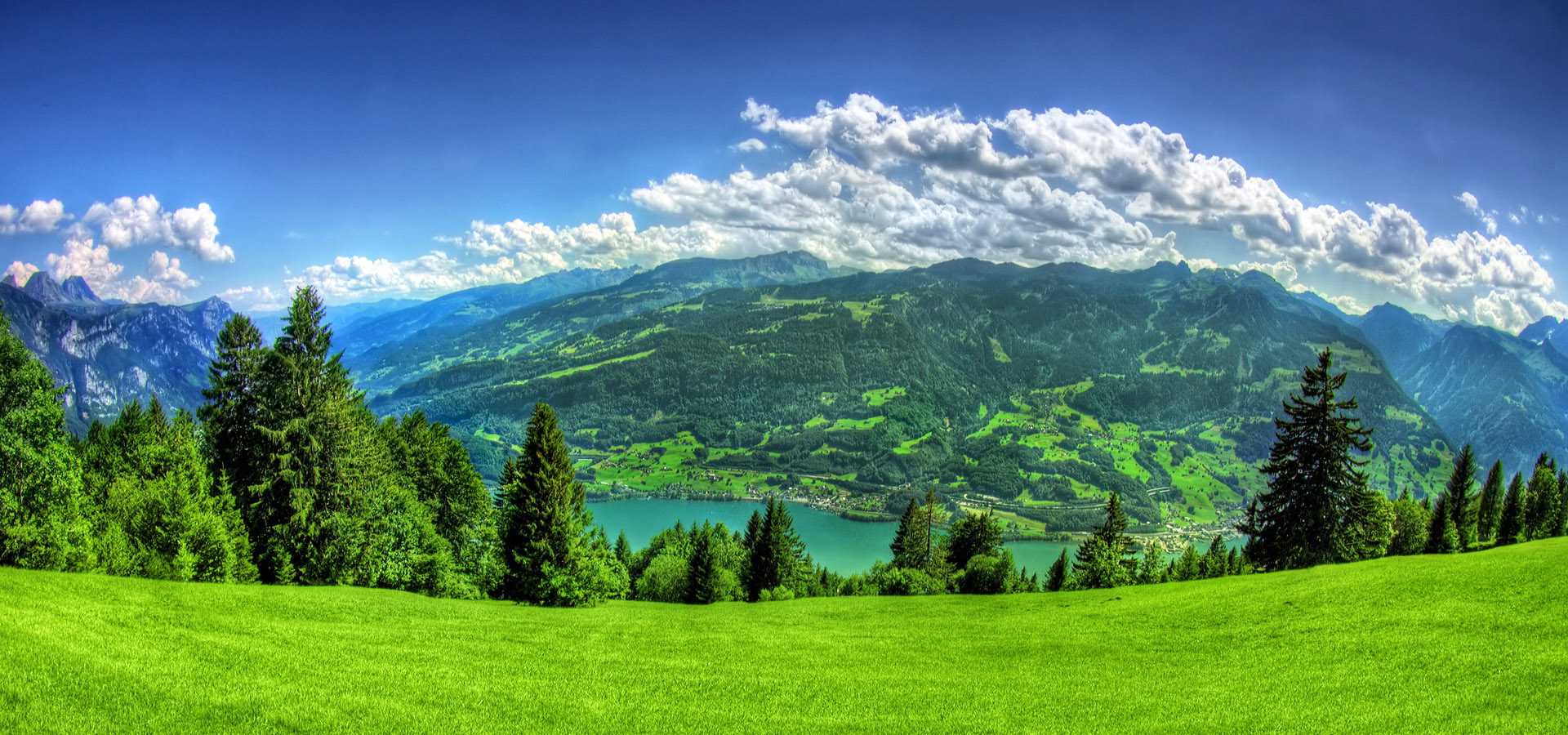 超宽,全景,风景,碧绿草原,蓝天白云,mlgb,儿童桌面专用