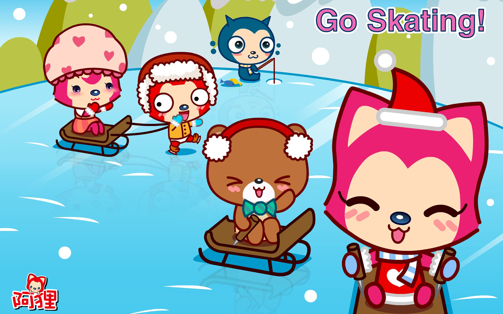 卡通,可爱,动漫,尼玛,阿狸,ali,儿童桌面专用