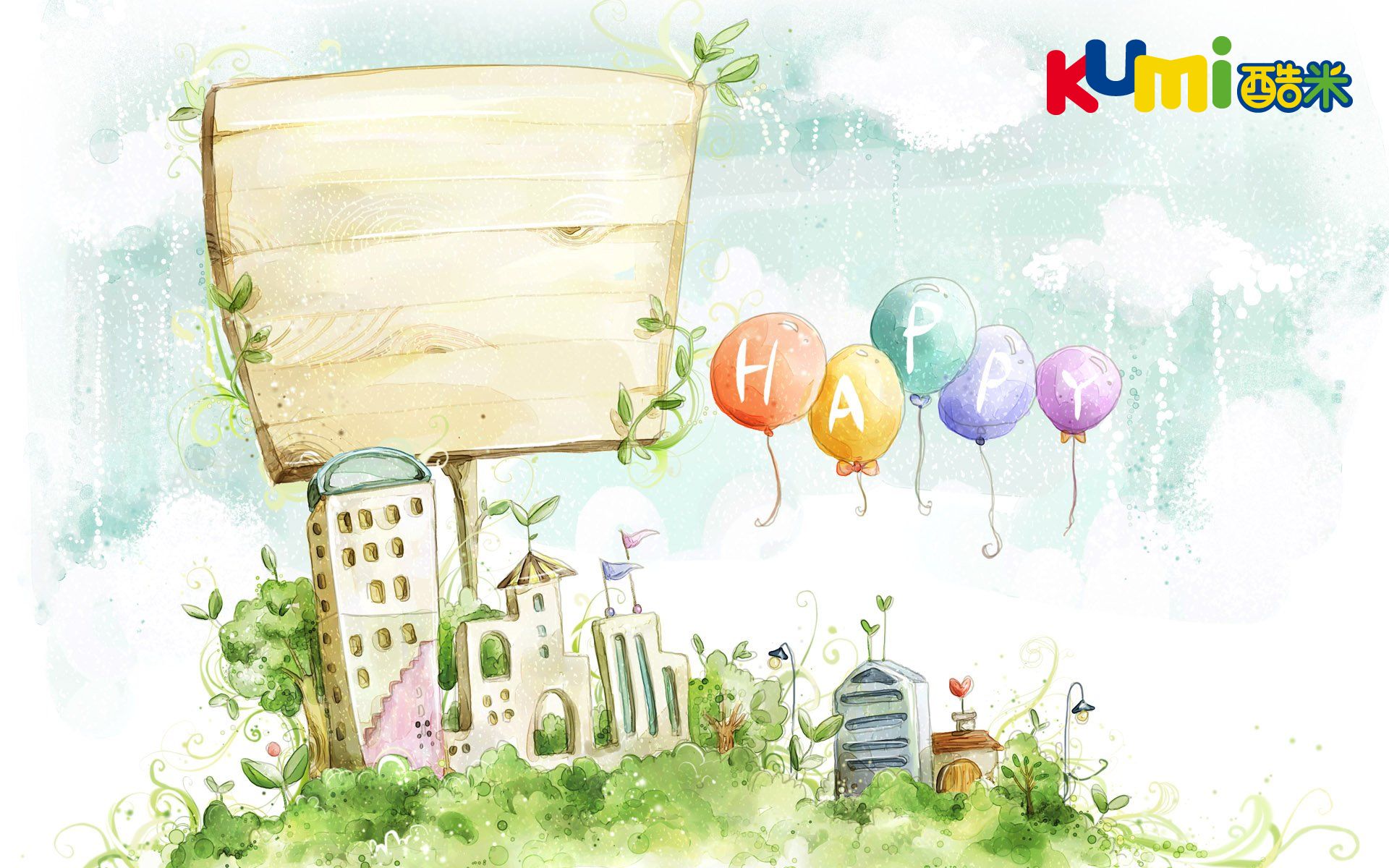 动漫,卡通,可爱,屋子,酷米网,儿童桌面专用,尼玛