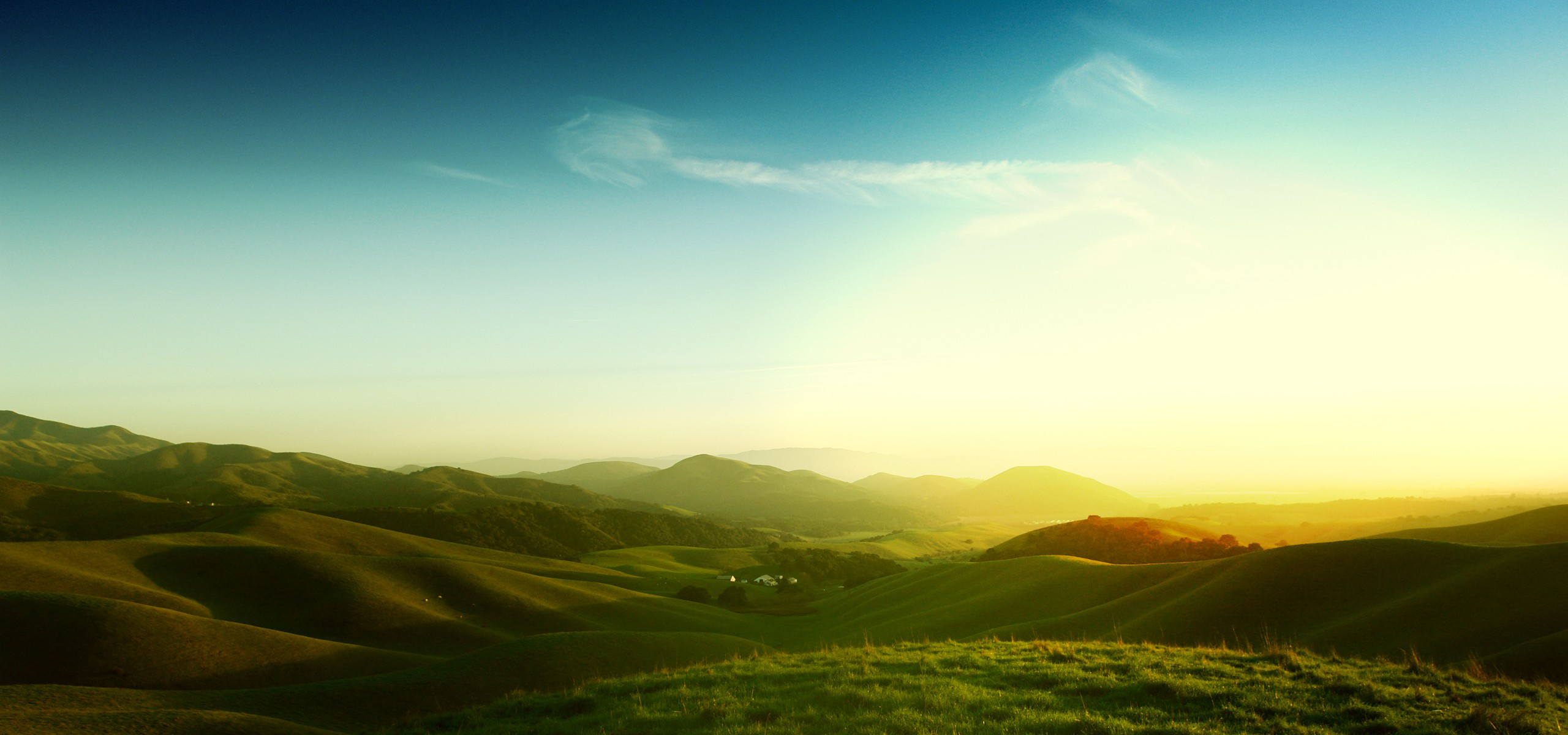 超宽,全景,风景,碧绿草原,mlgb,儿童桌面专用