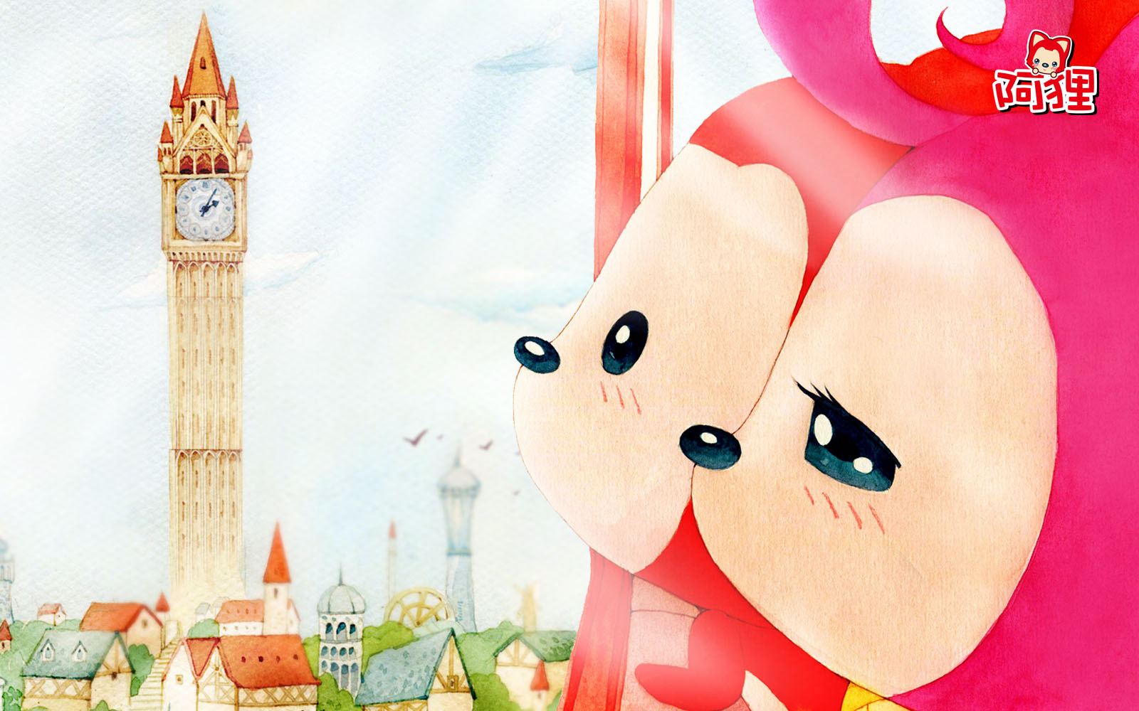 唯美爱情,浪漫手绘,阿狸,ali