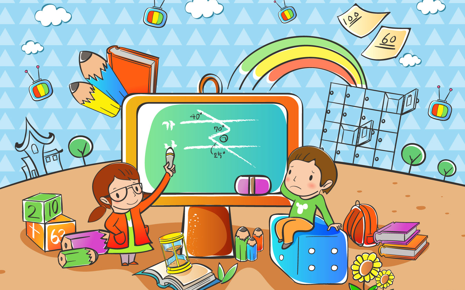 动漫,卡通,可爱,人物,女孩,男孩,儿童桌面专用,尼玛