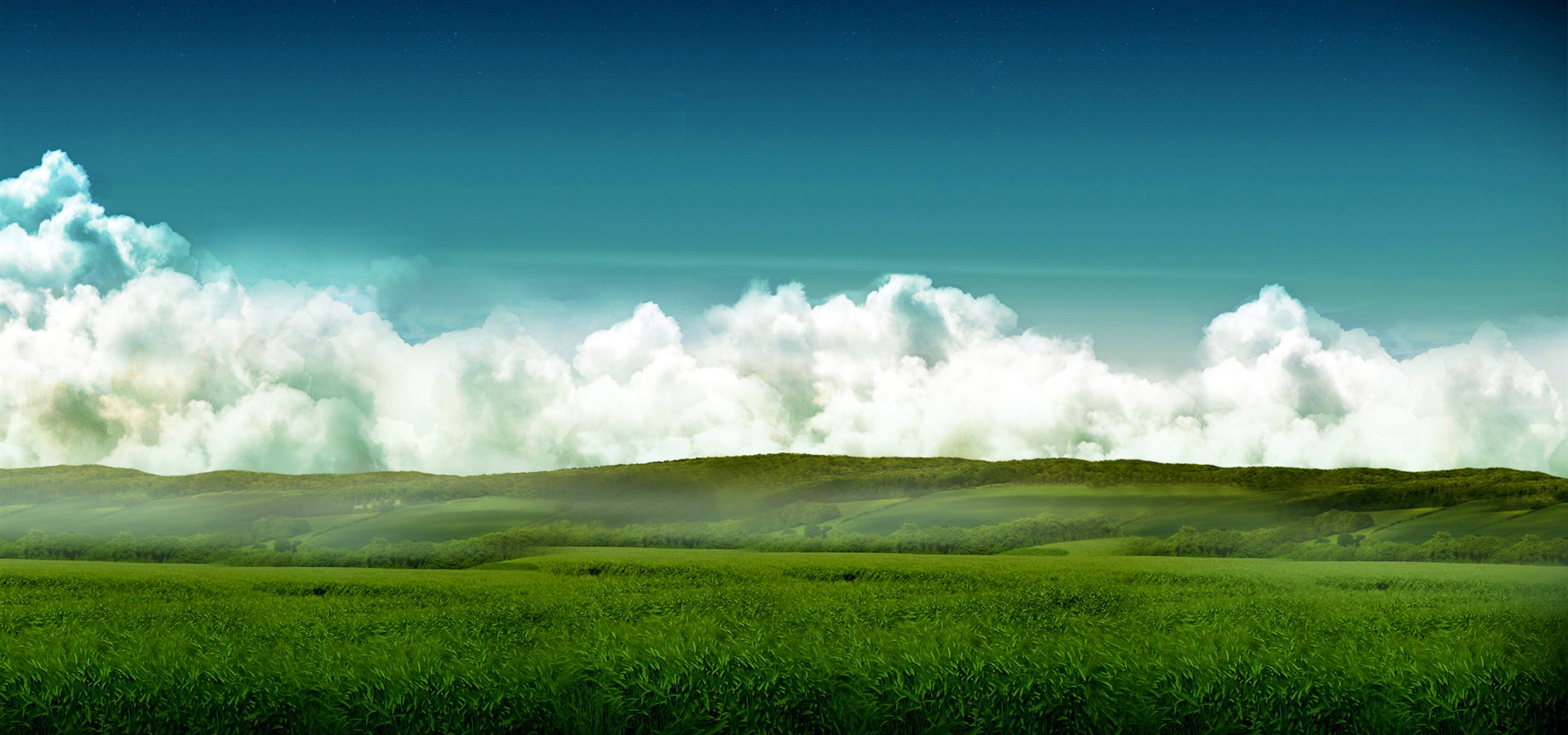 超宽,全景,风景,碧绿草原,mlgb,儿童桌面专用