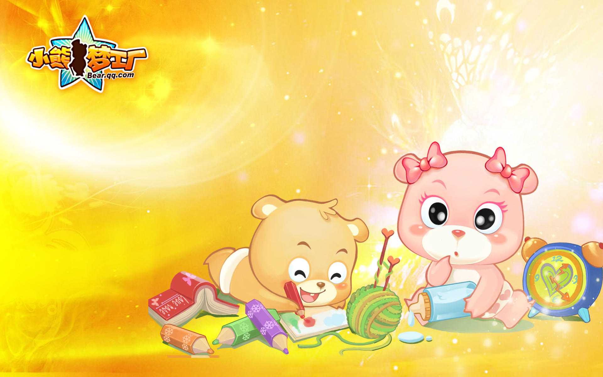 动漫,卡通,可爱,动物,熊,梦工厂,儿童桌面专用,尼玛