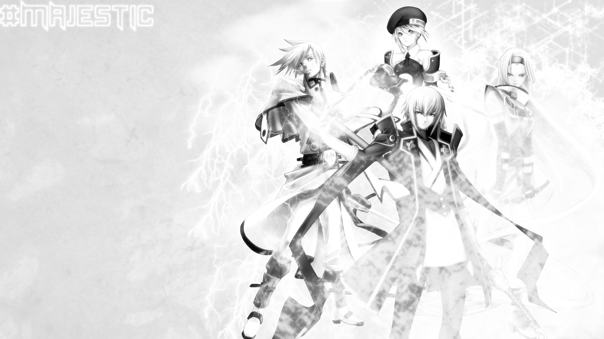 动漫,CG,日本,少男,动作,灰白,草泥马,儿童桌面专用