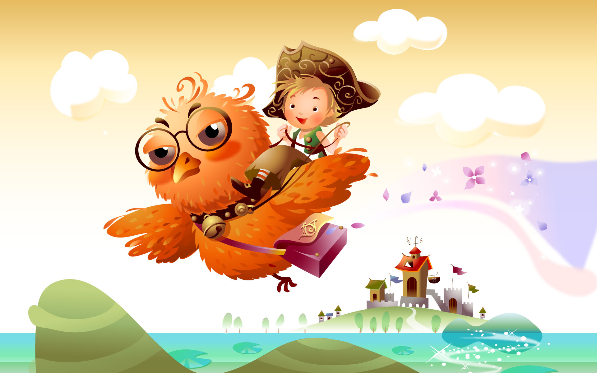 动漫,卡通,可爱,动物,猫头鹰,儿童桌面专用,尼玛