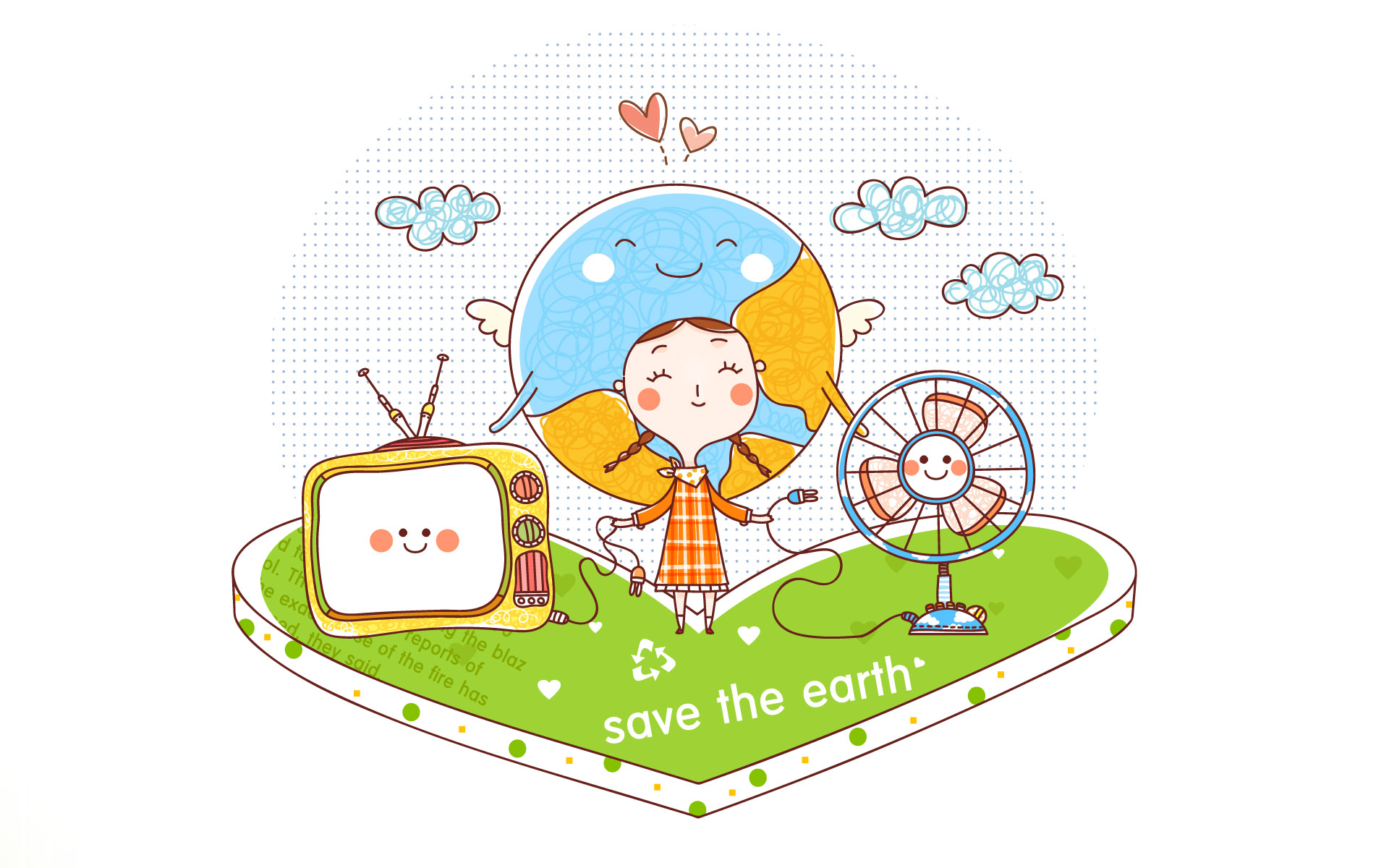 动漫,卡通,可爱,人物,儿童桌面专用,地球,尼玛