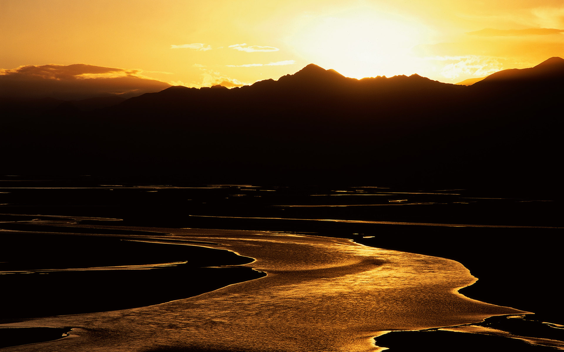 落日余晖,风景,八月十七日,儿童桌面专用