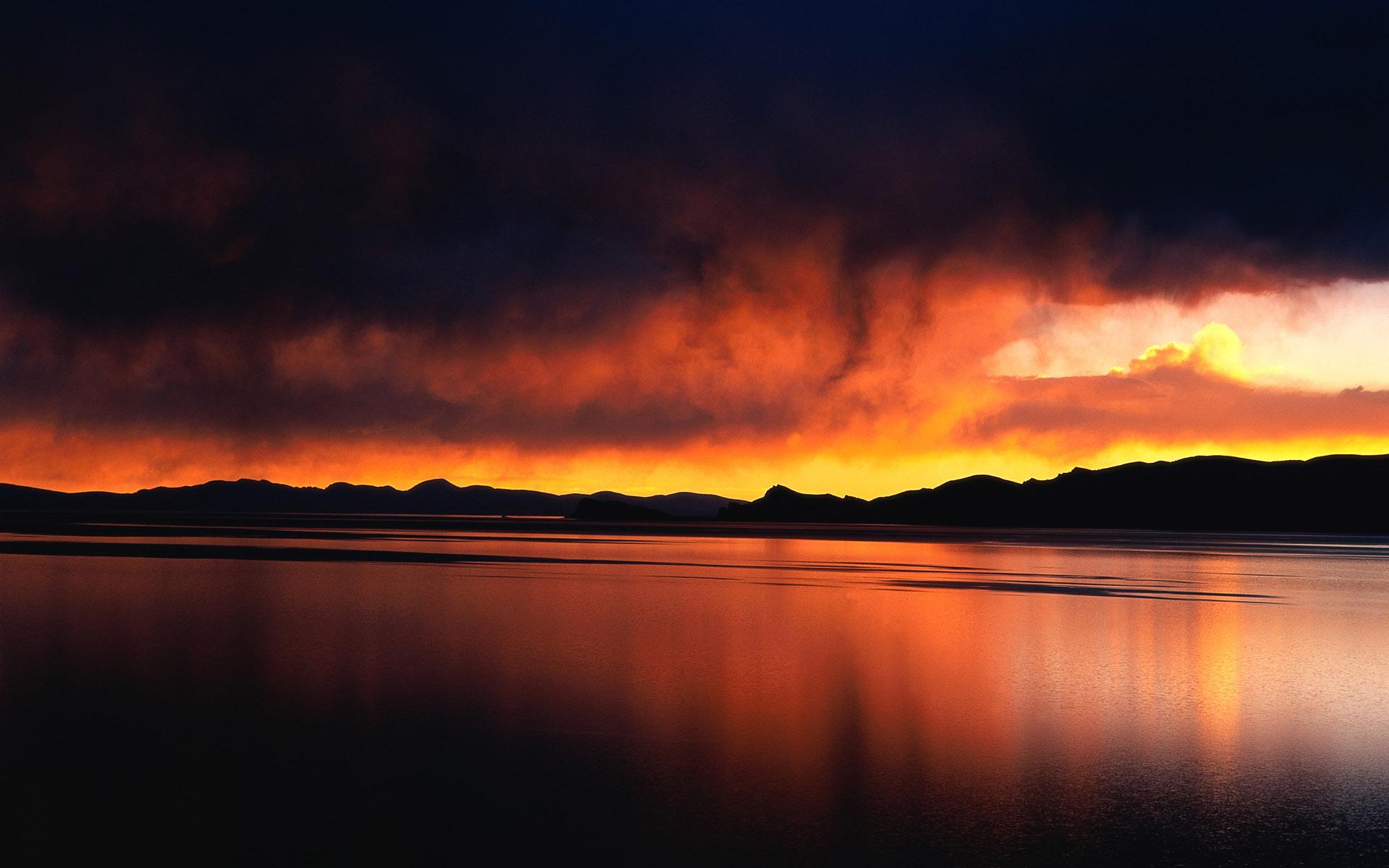 落日余晖,风景,八月十七日,儿童桌面专用