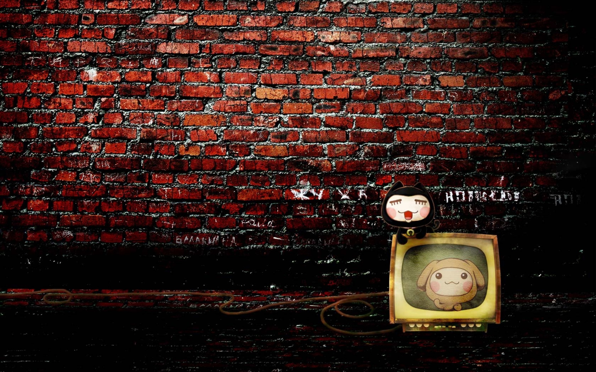 精美,可爱,卡通,小左,小右,宽屏,普屏,2012Y十月29D,儿童桌面专用