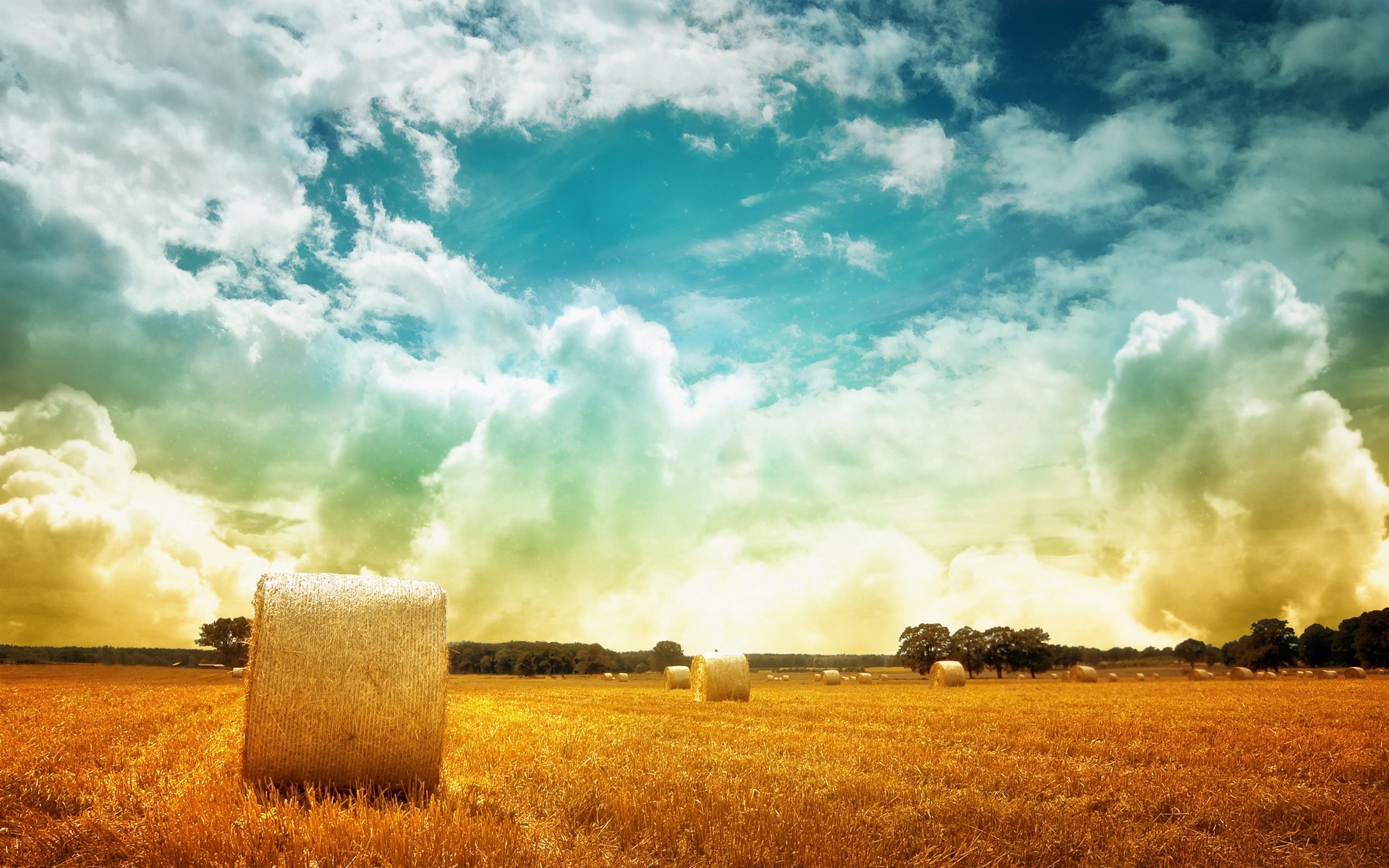 风景,蓝天白云,儿童桌面专用