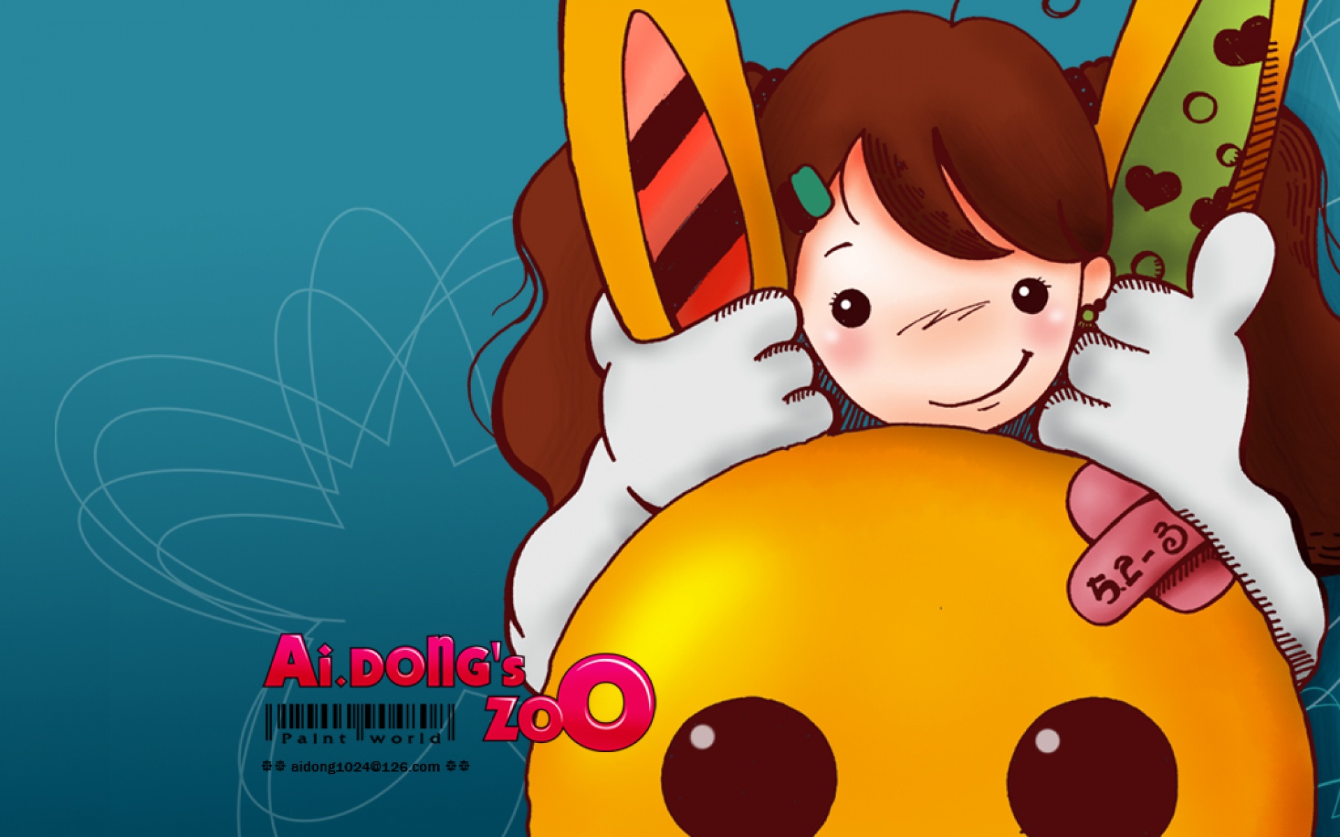 爱冬,女孩,精美,可爱,原创,卡通,儿童桌面专用