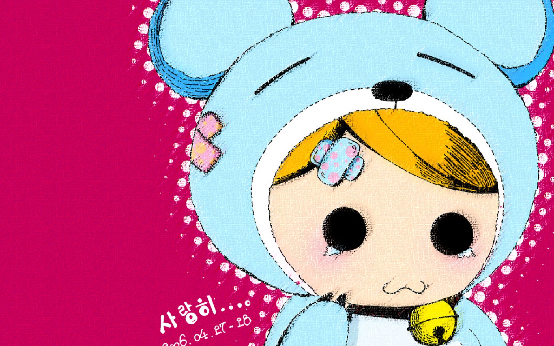 爱冬,女孩,精美,可爱,原创,卡通,儿童桌面专用