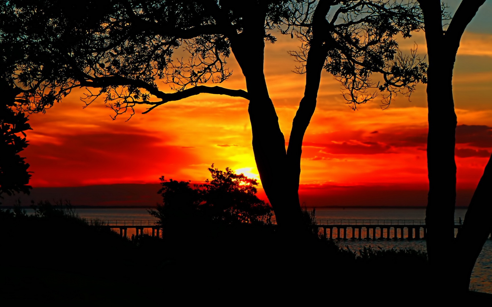 风景,落日余晖,2012Y十月25D,儿童桌面专用