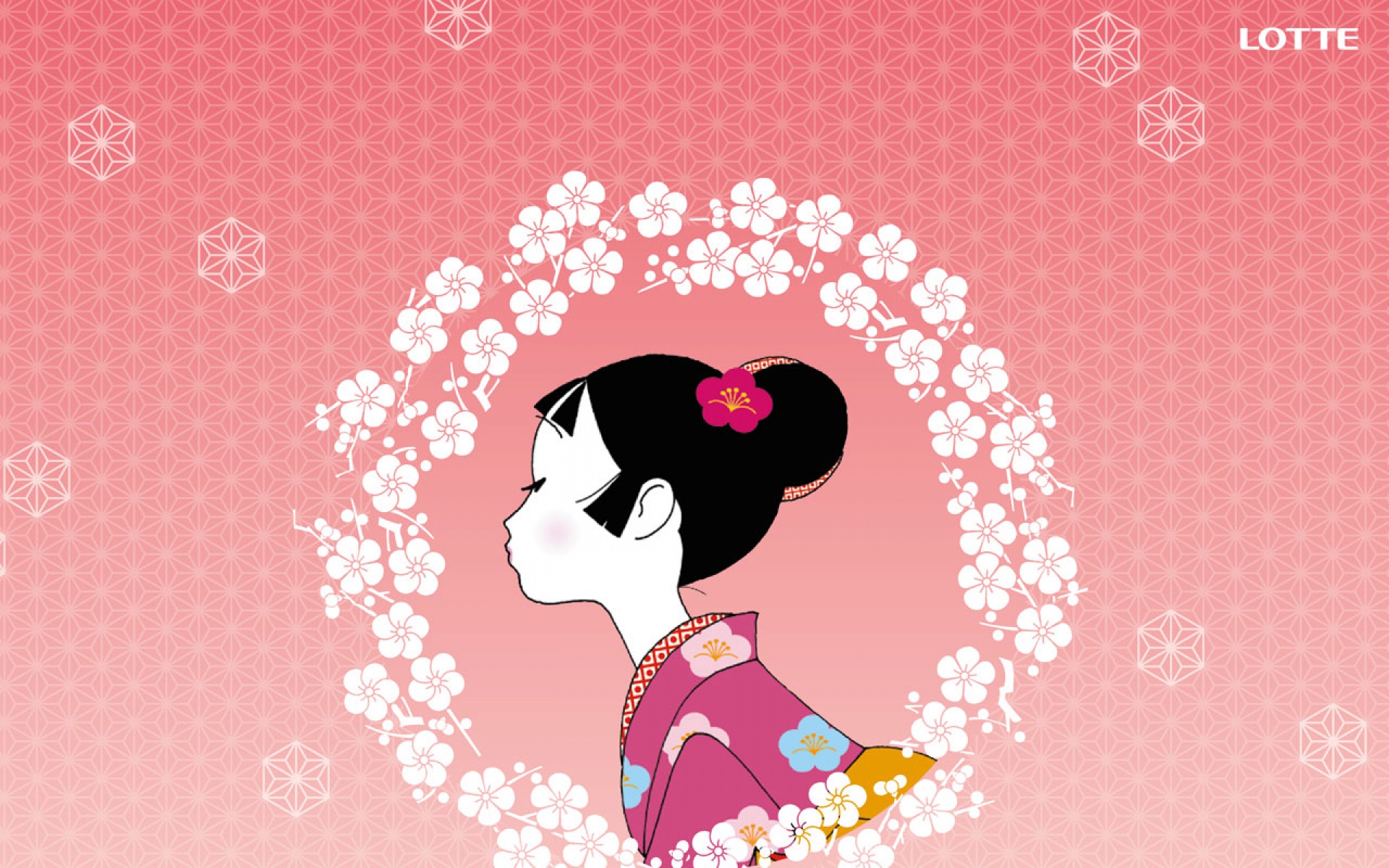 乐天,KOUME,小梅糖,广告,卡通,女孩,2012Y十月25D,儿童桌面专用