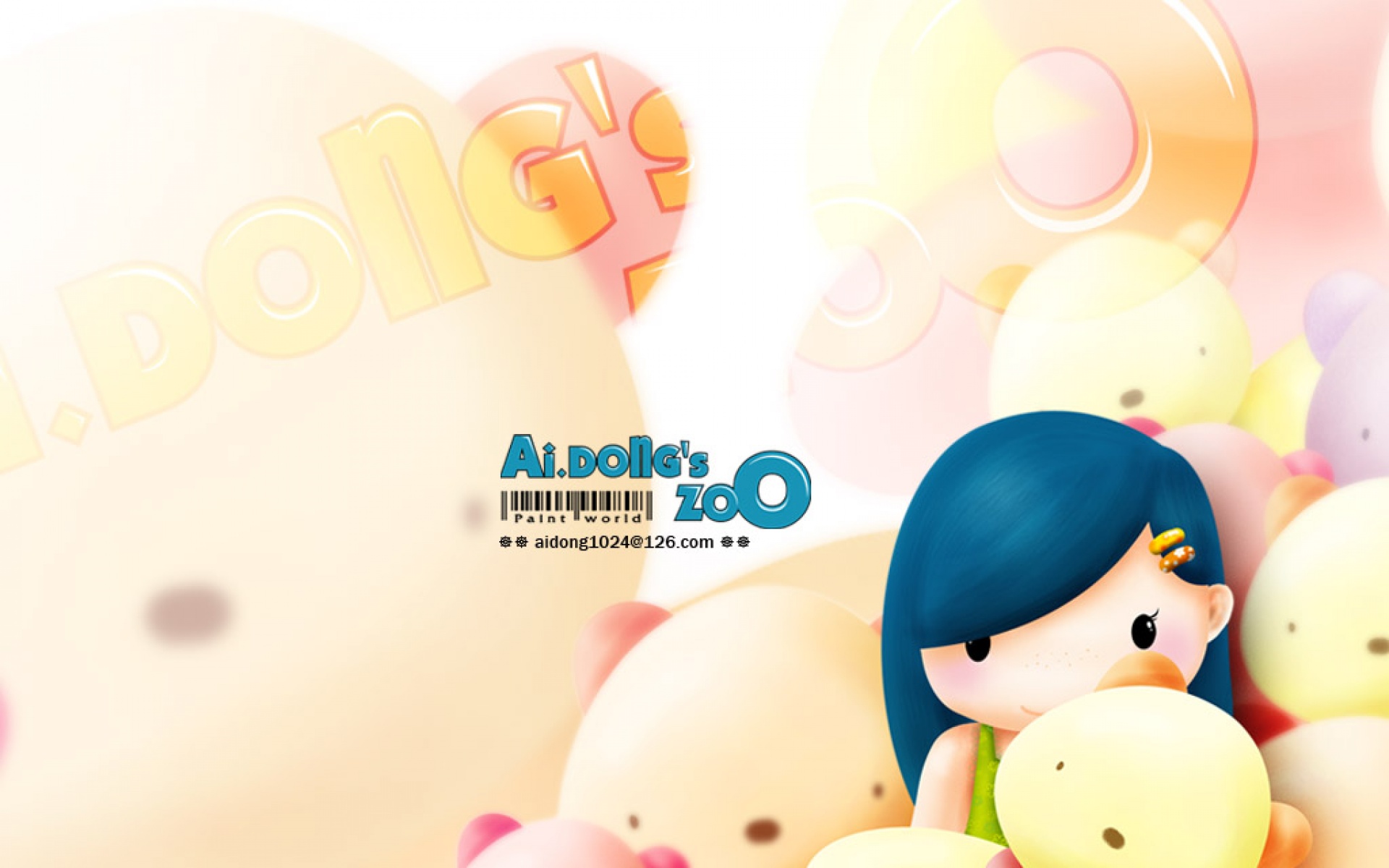 爱冬,女孩,精美,可爱,原创,卡通,儿童桌面专用