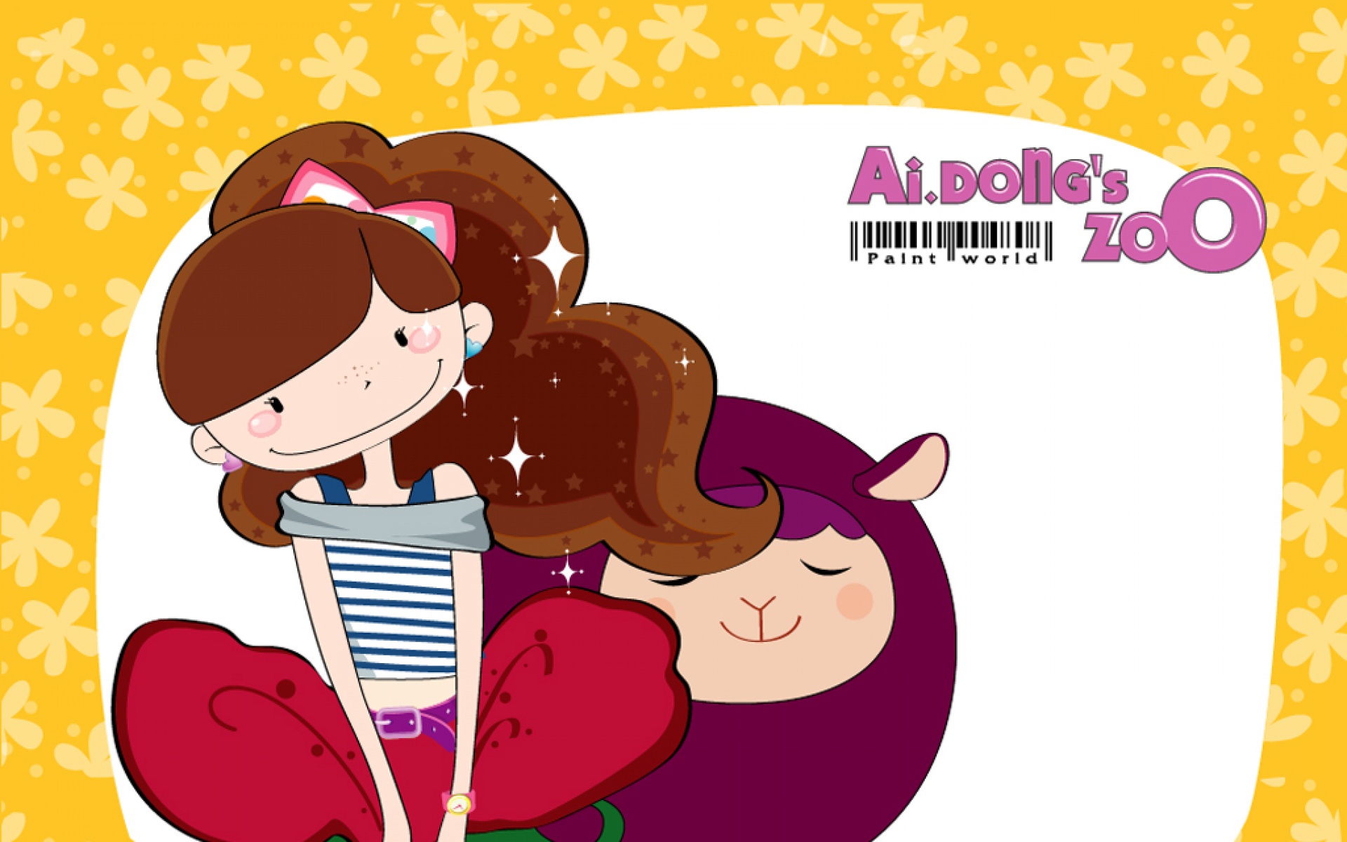 爱冬,女孩,精美,可爱,原创,卡通,儿童桌面专用