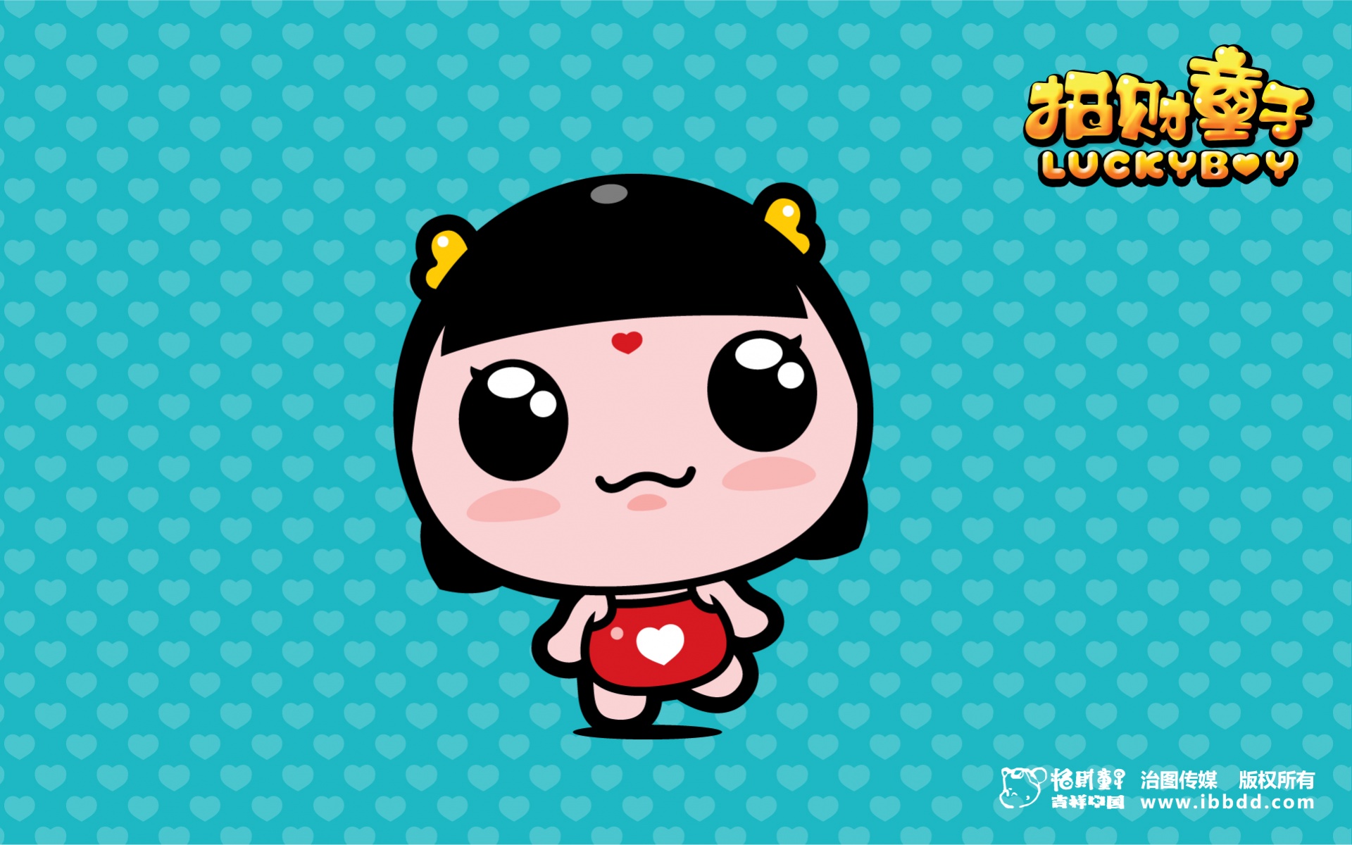 招财童子,幸福,可爱,卡通,女孩,2012Y十月29D,儿童桌面专用