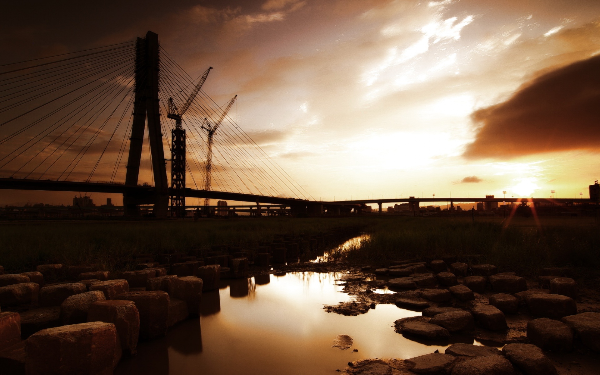 风景,落日余晖,2012Y十月25D,儿童桌面专用