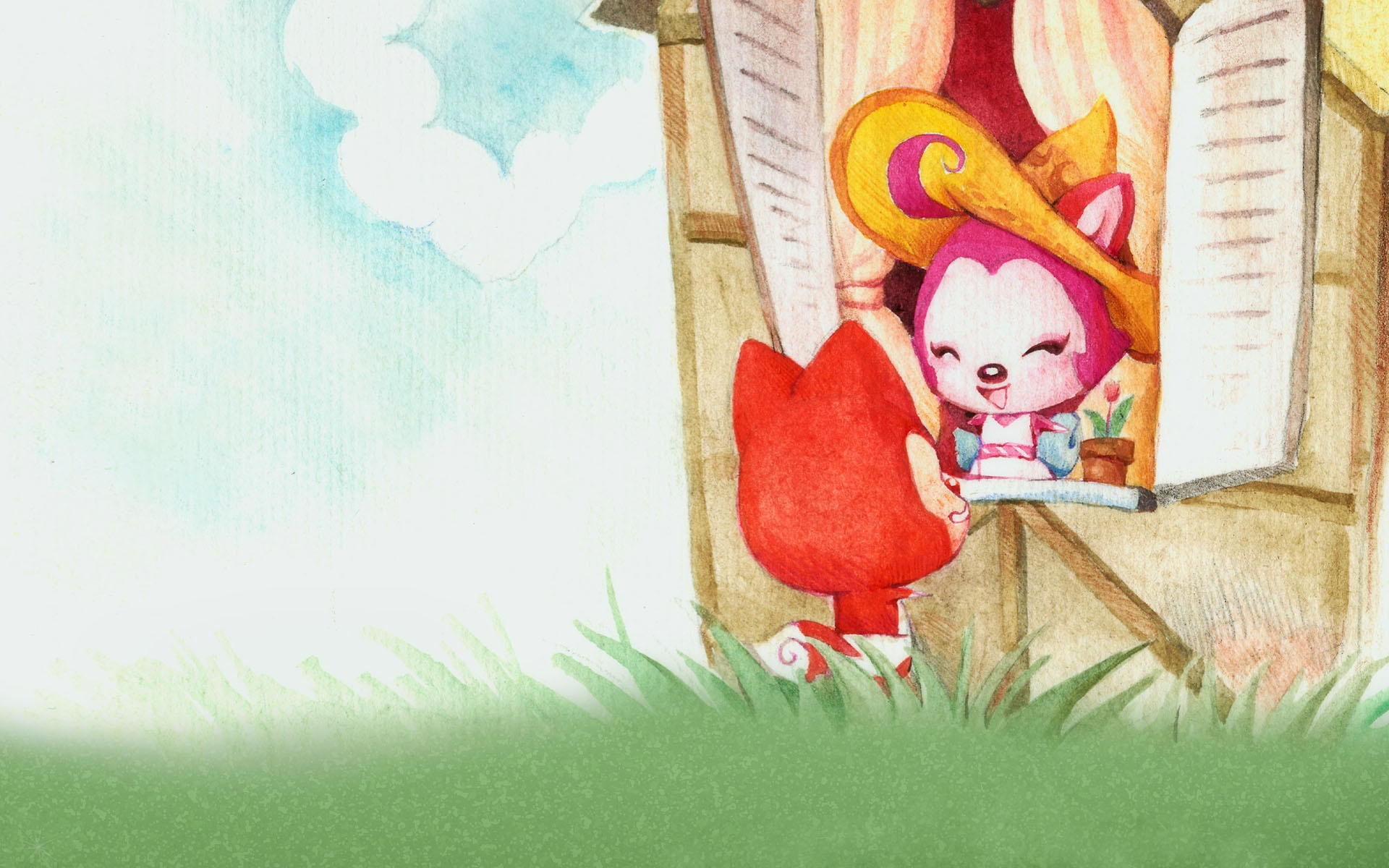 阿狸,梦之城堡,可爱,卡通,宽屏,2012Y十月26D,ali,儿童桌面专用