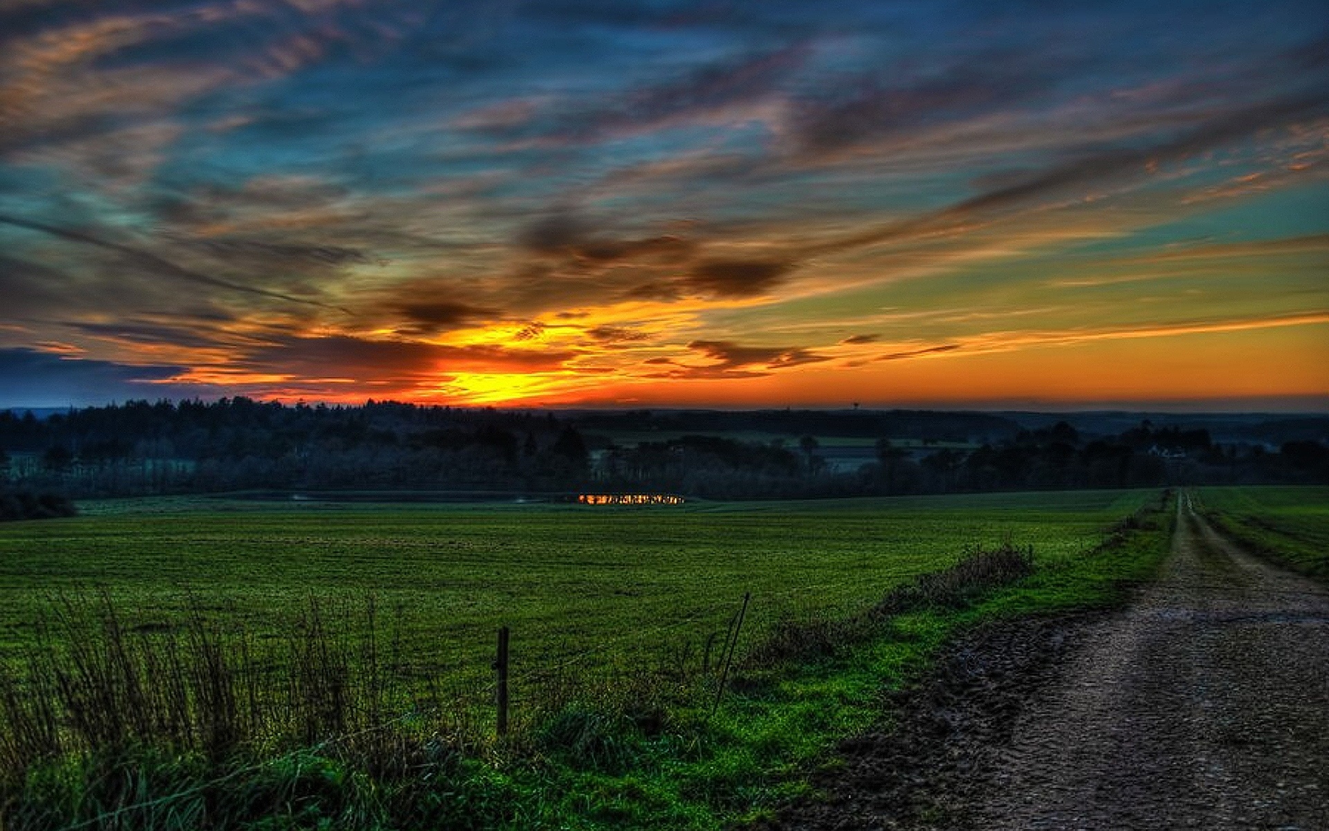 风景,落日余晖,2012Y十月25D,儿童桌面专用