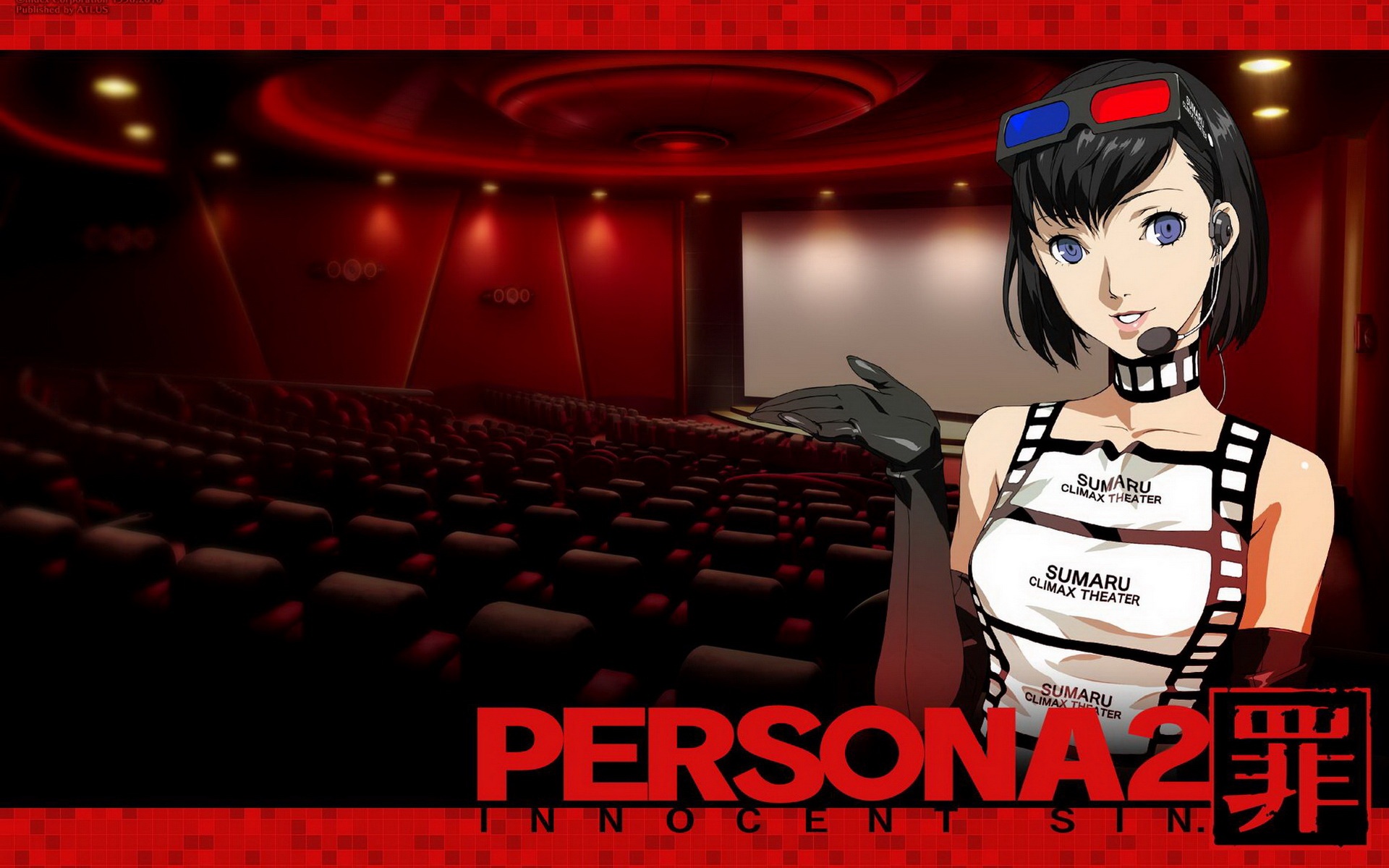 女神异闻录,动漫,宽屏,红色