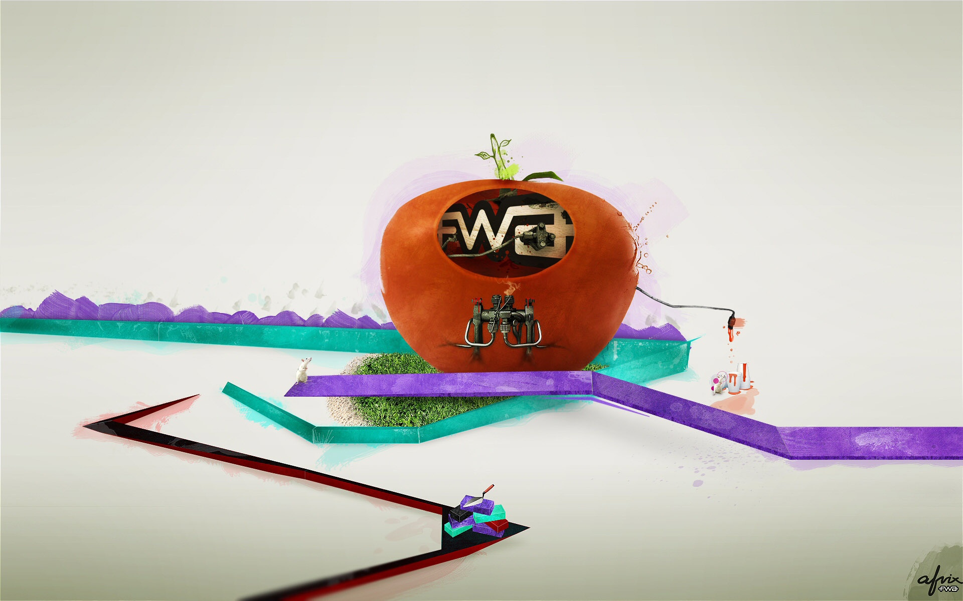 FWA,创意,设计,高清,宽屏,儿童桌面专用