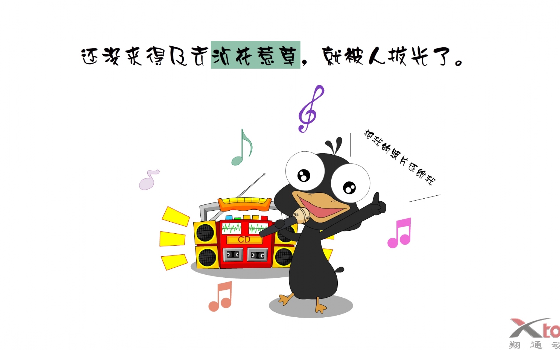 1080p,嘟嘟鹅,可爱,卡通,宽屏,儿童桌面专用