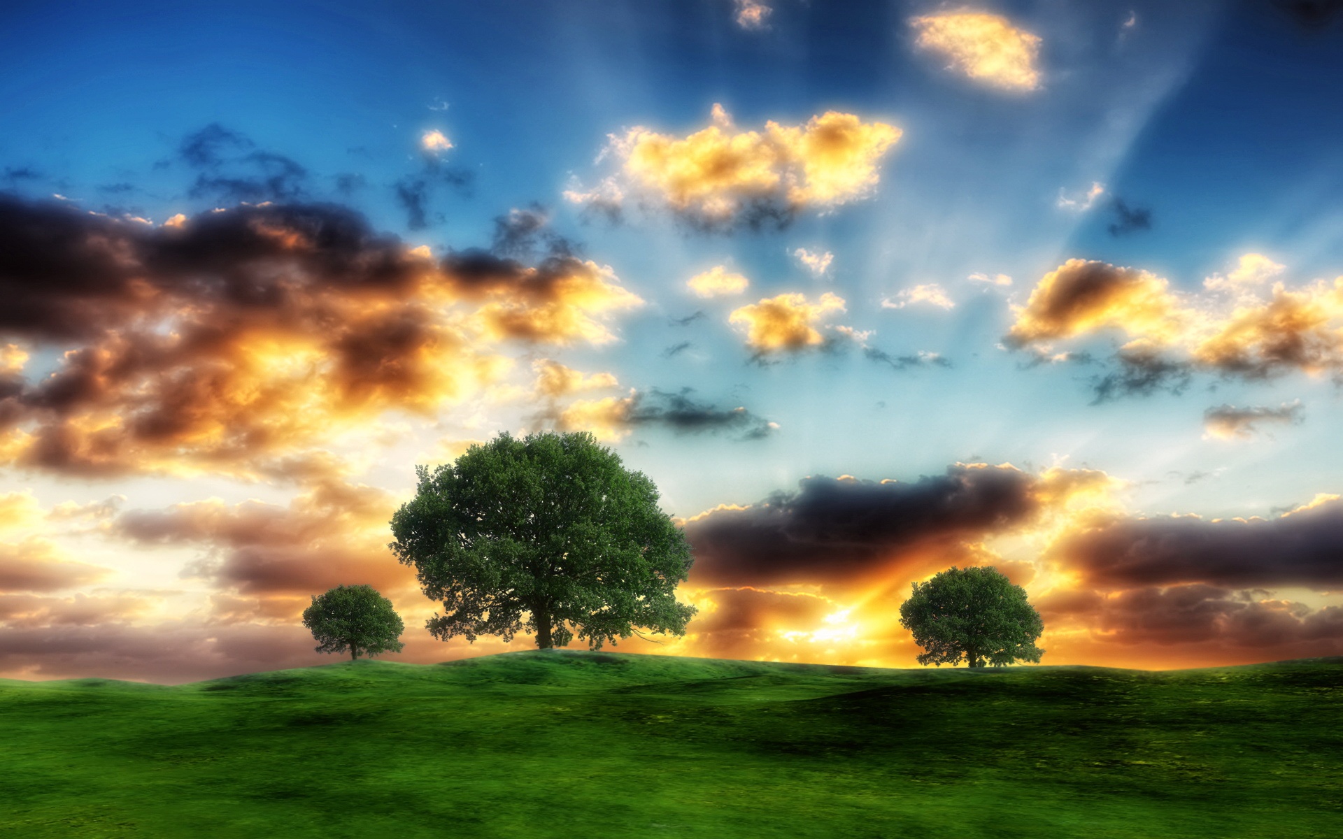 风景,落日余晖,2012Y十月27D,儿童桌面专用